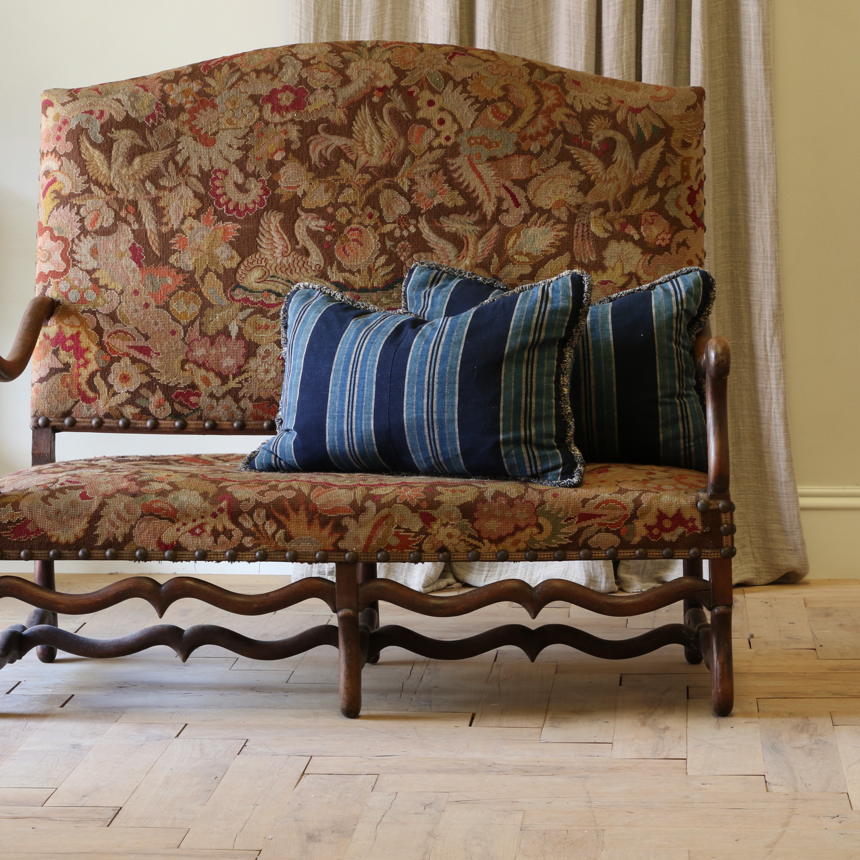 Japanese Indigo Stripe Cushions