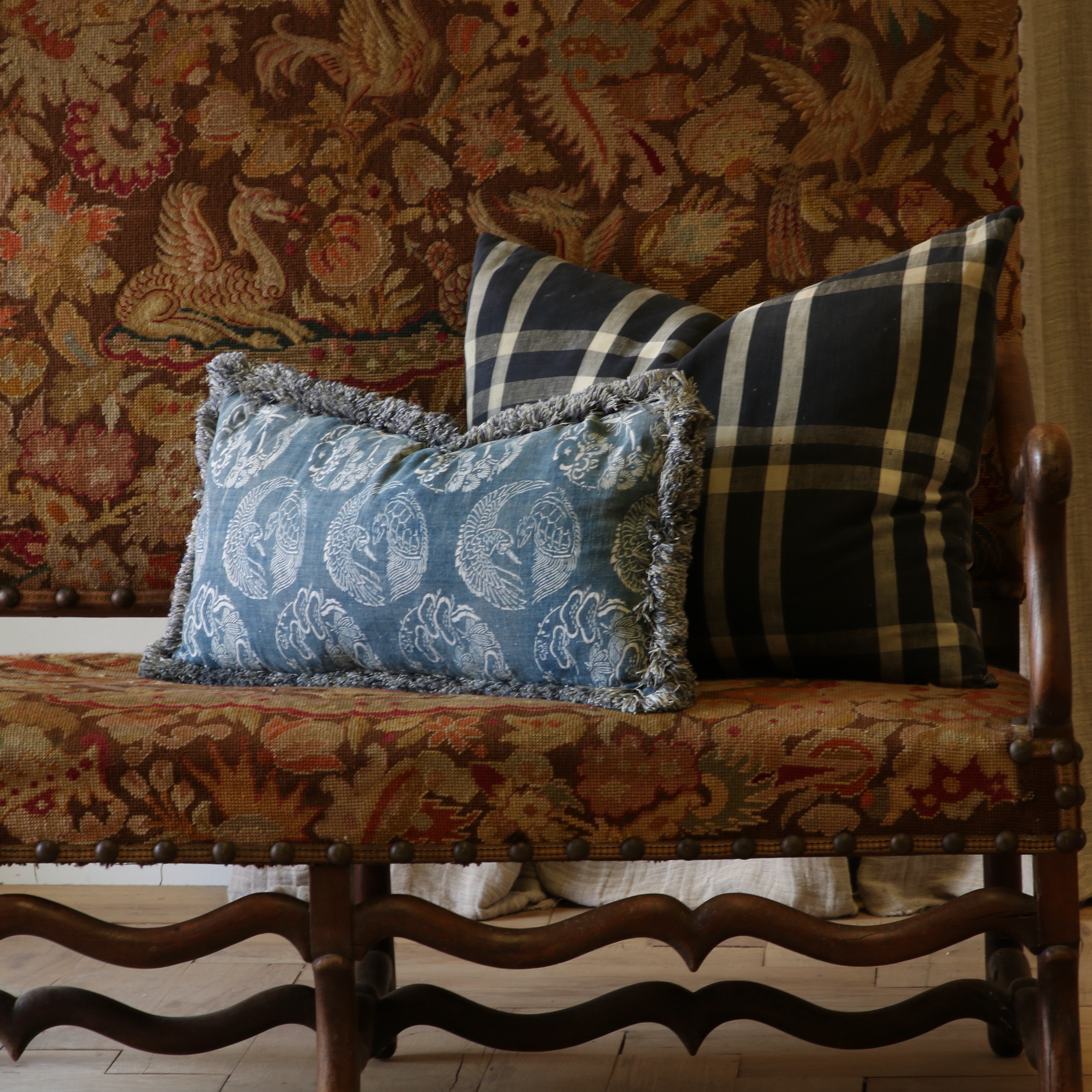 Japanese Indigo Motief Cushion