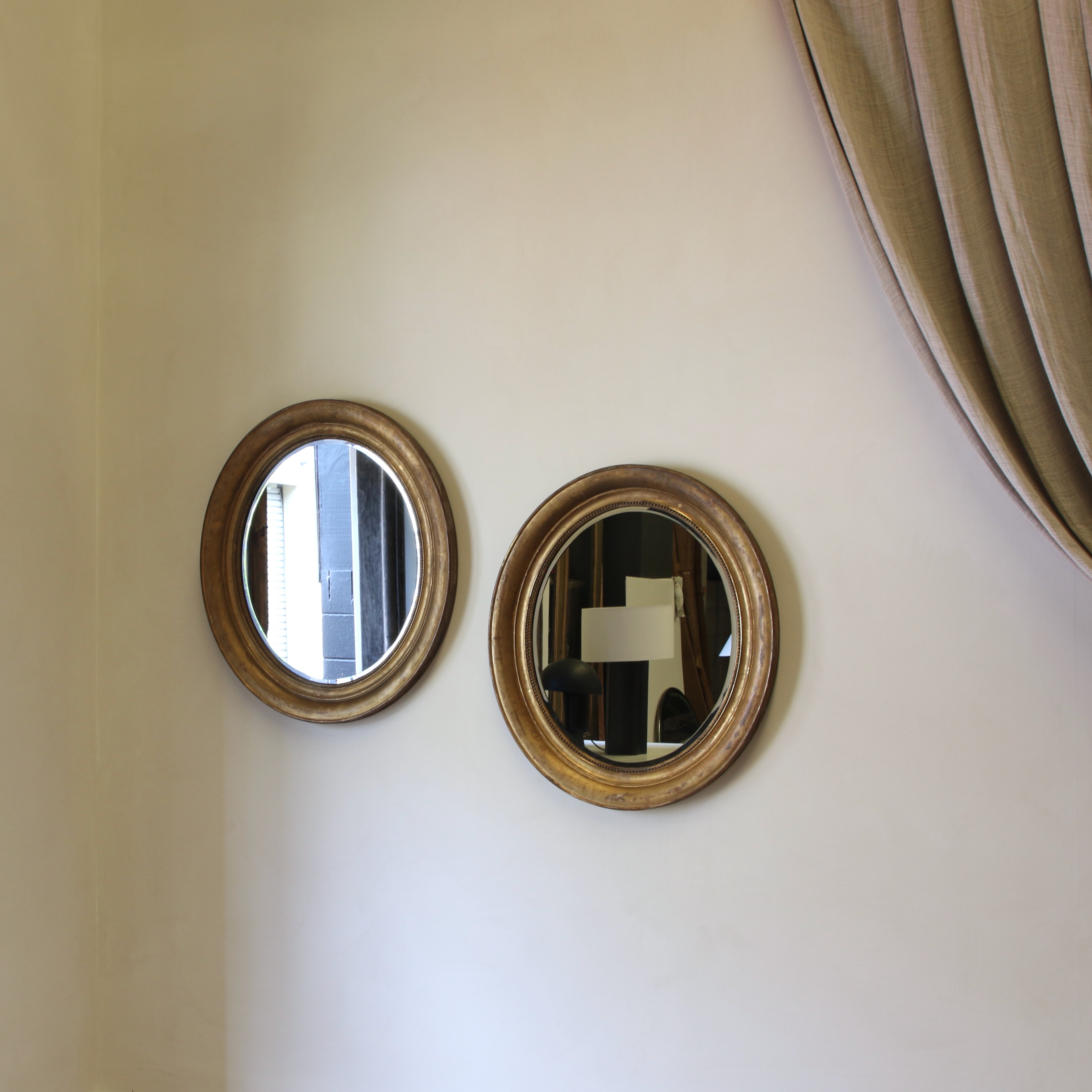 Pair of Oval Mirrors