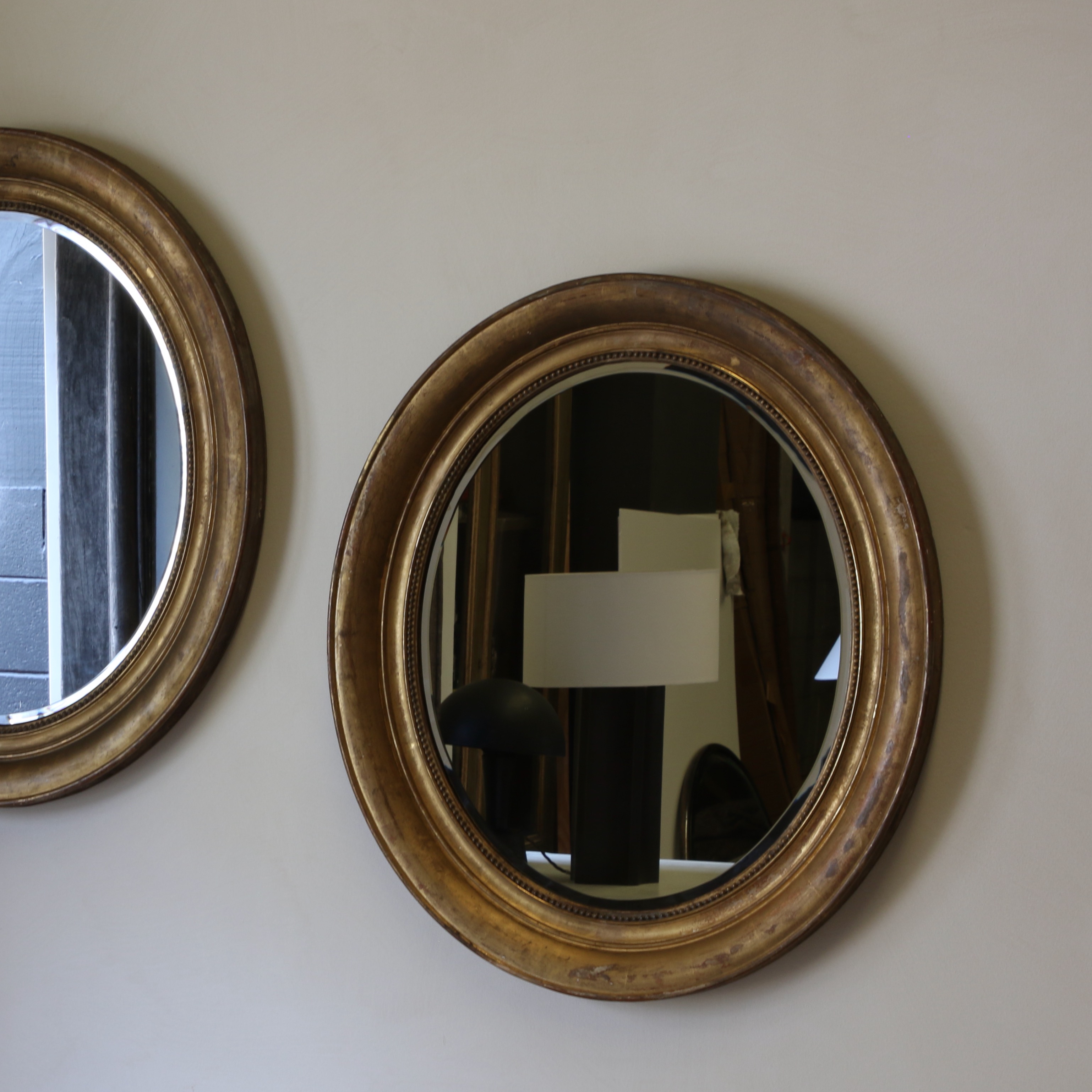 Pair of Oval Mirrors