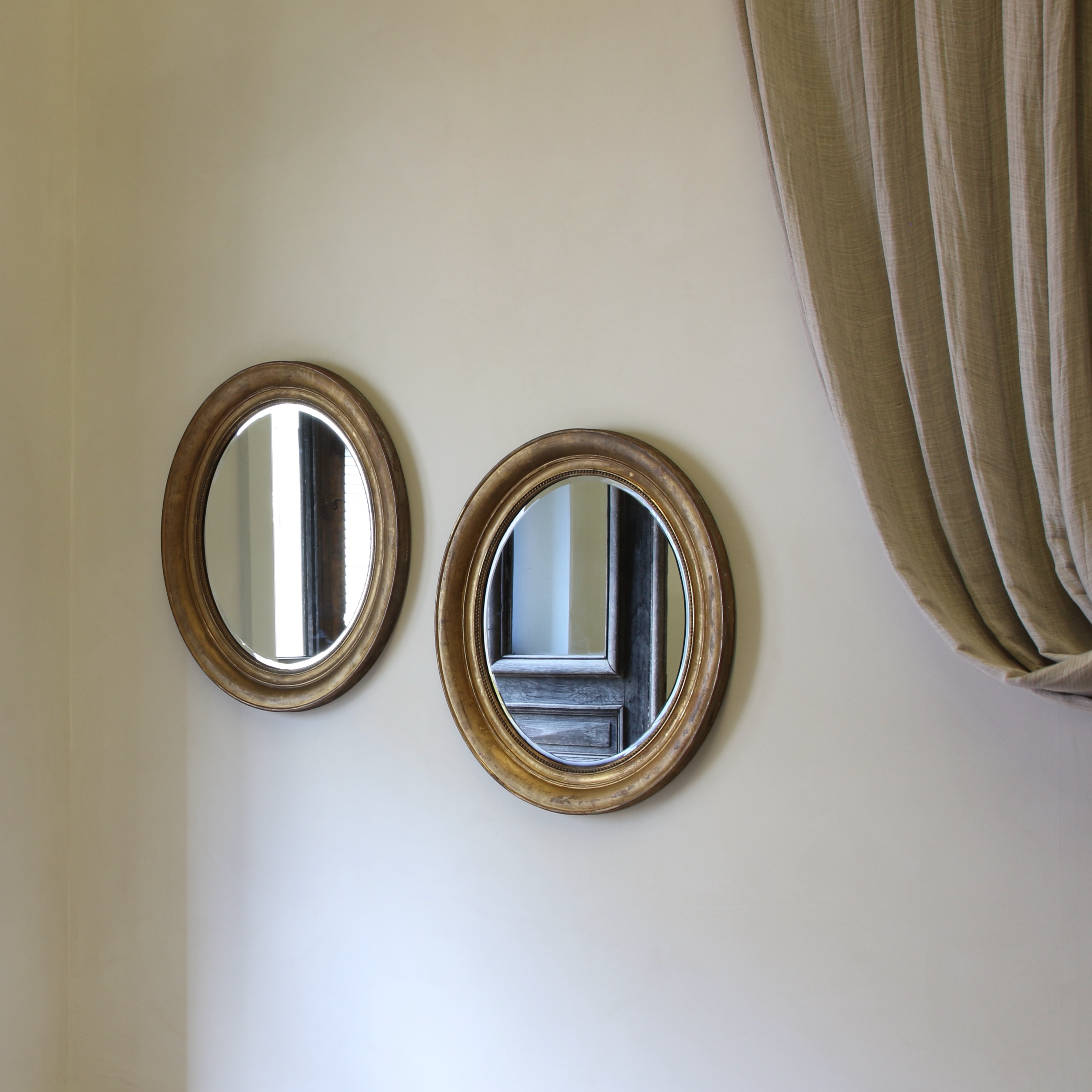 Pair of Oval Mirrors