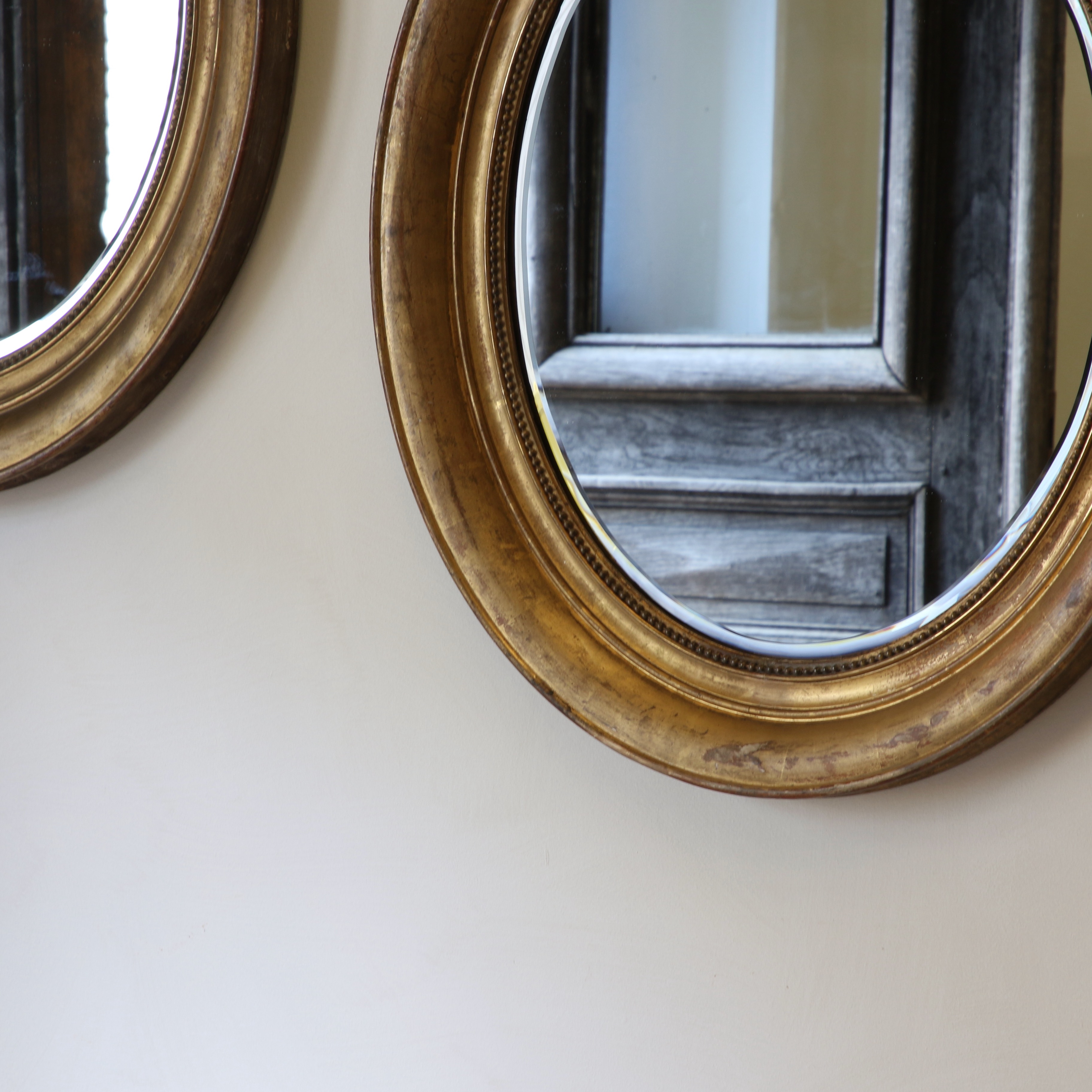 Pair of Oval Mirrors