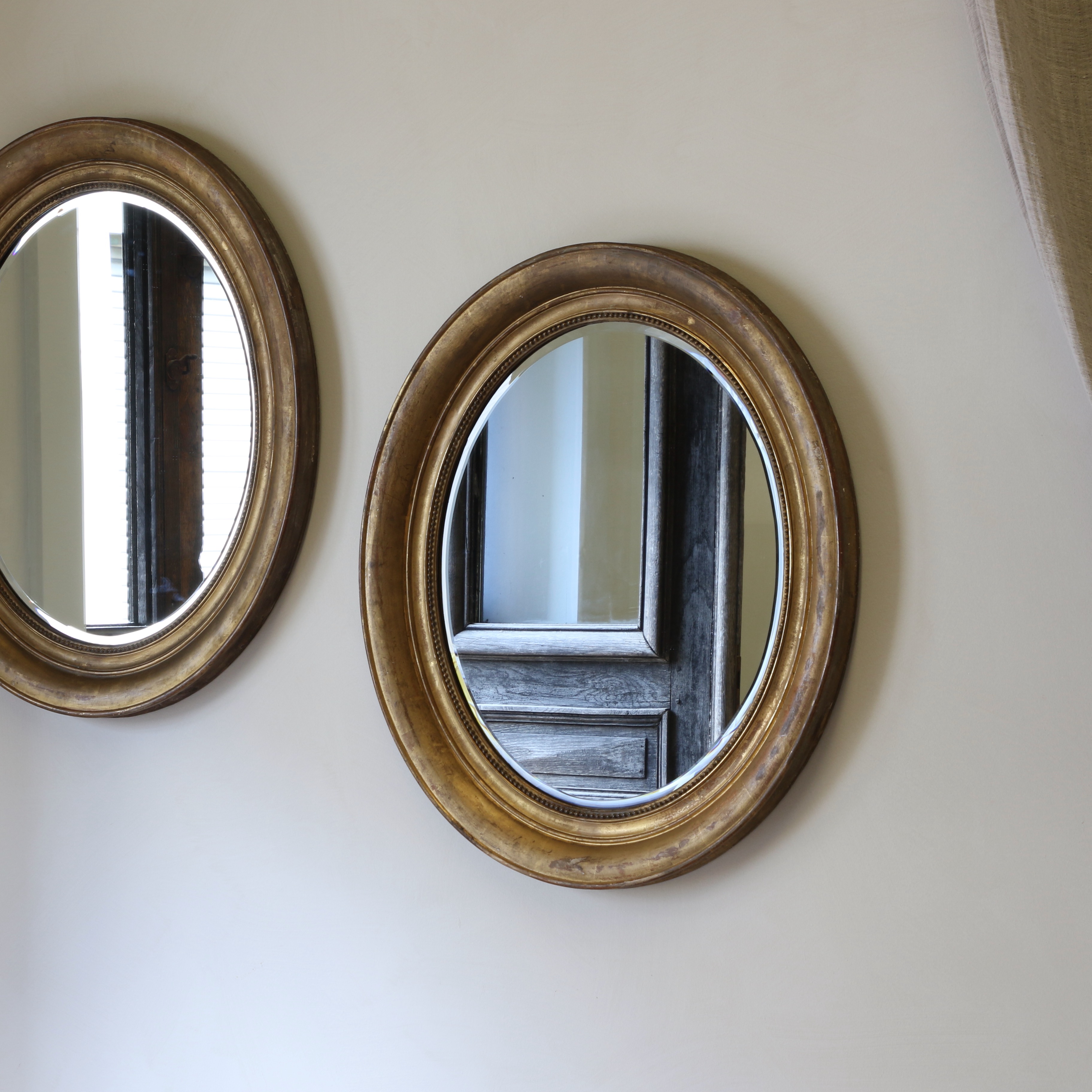 Pair of Oval Mirrors