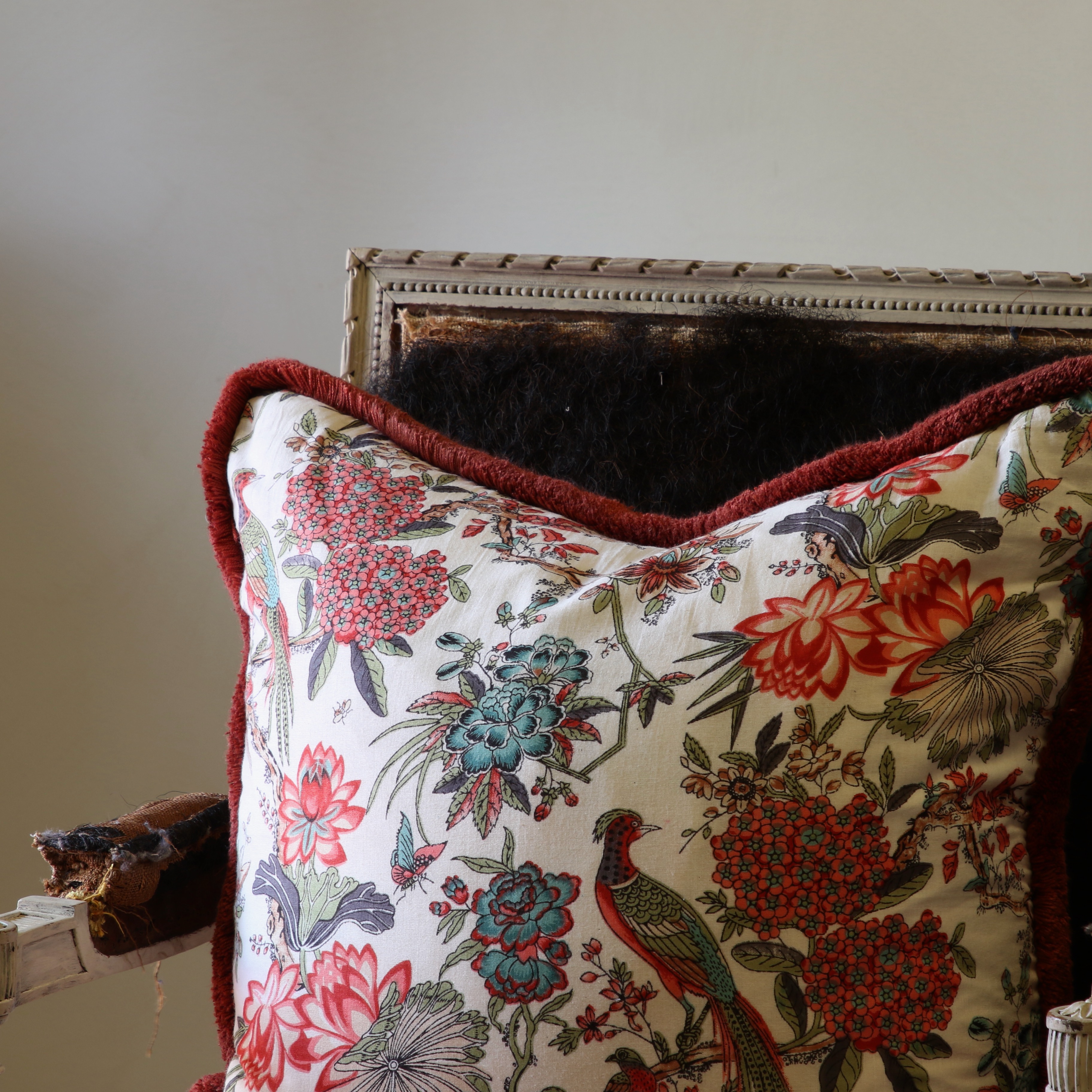 Japanese Floral Cotton Cushions