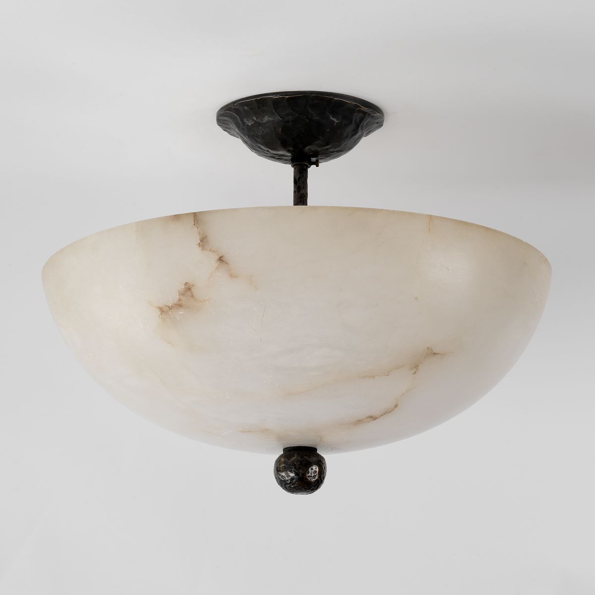 Galloway Alabaster Bowl Ceiling Light / Vaughan