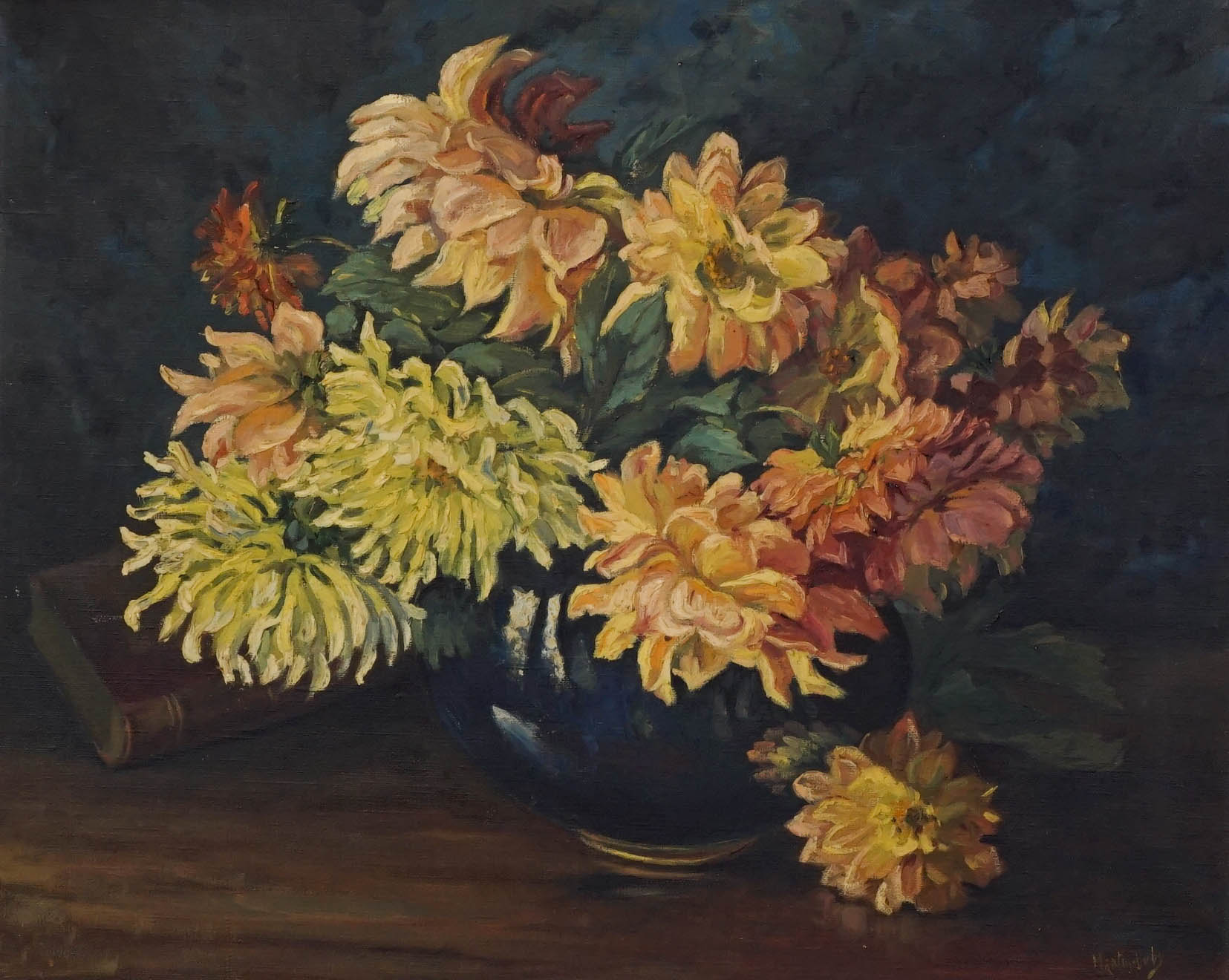 Chrysanthemums by Martin Fuliy