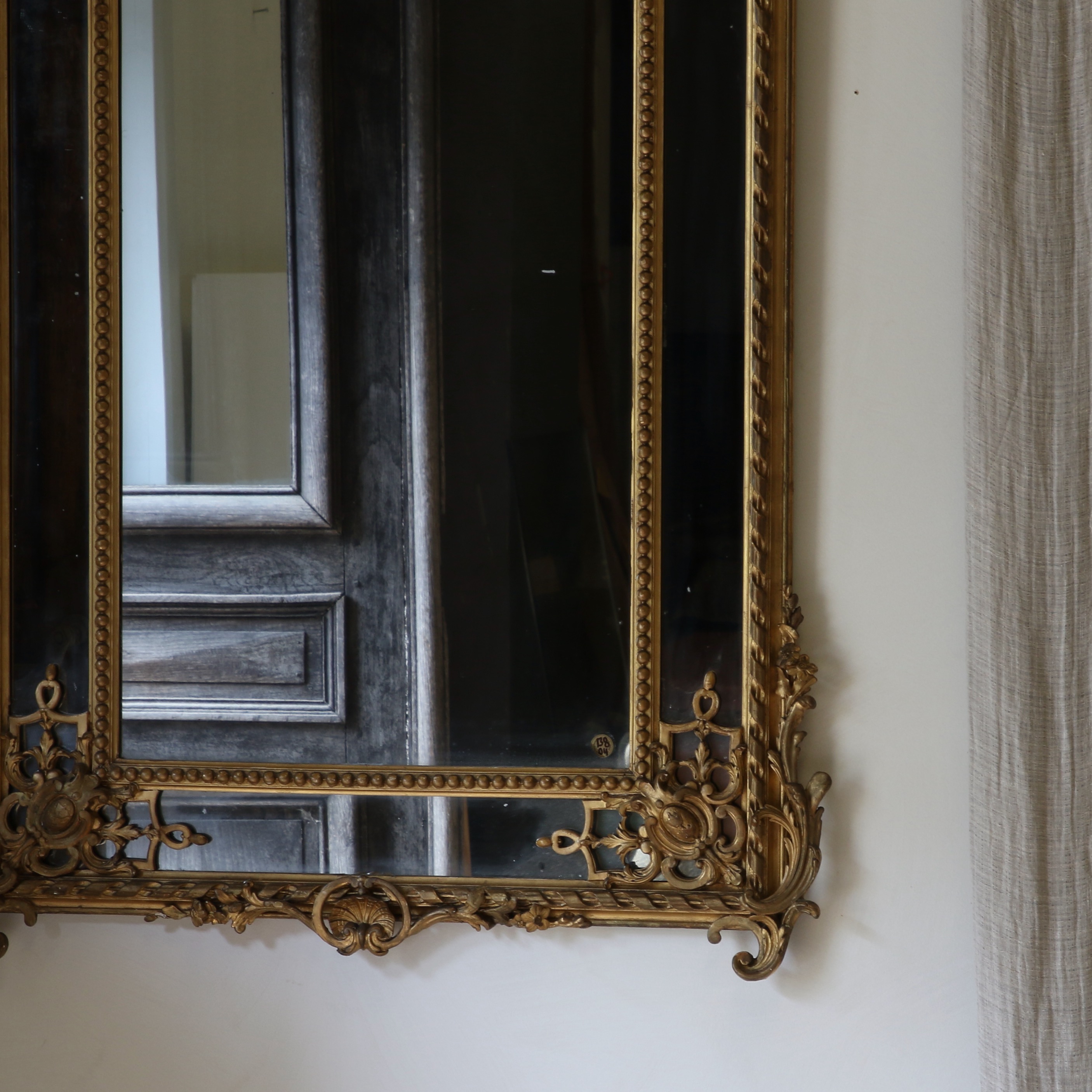 Ornate Crested Mirror
