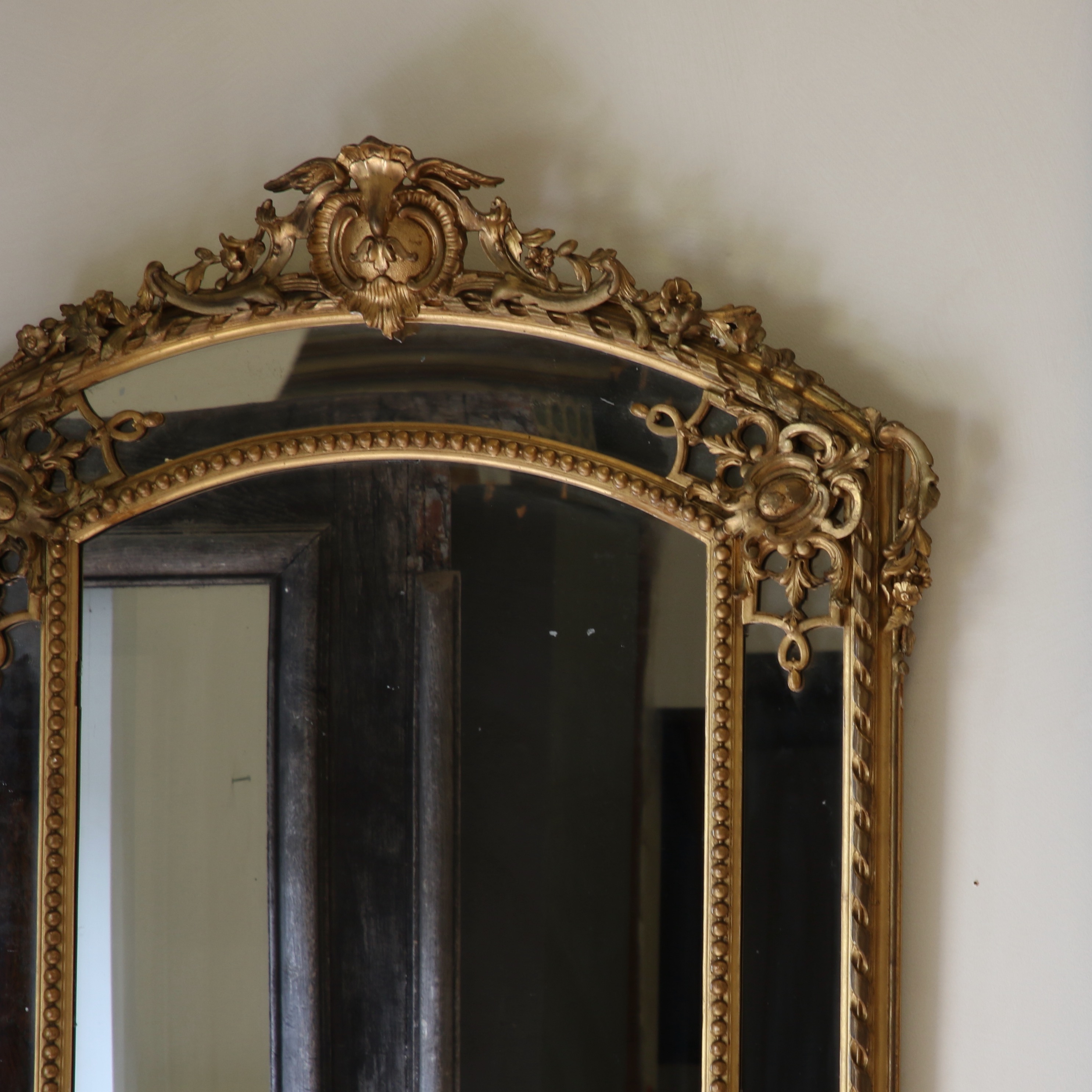 Ornate Crested Mirror