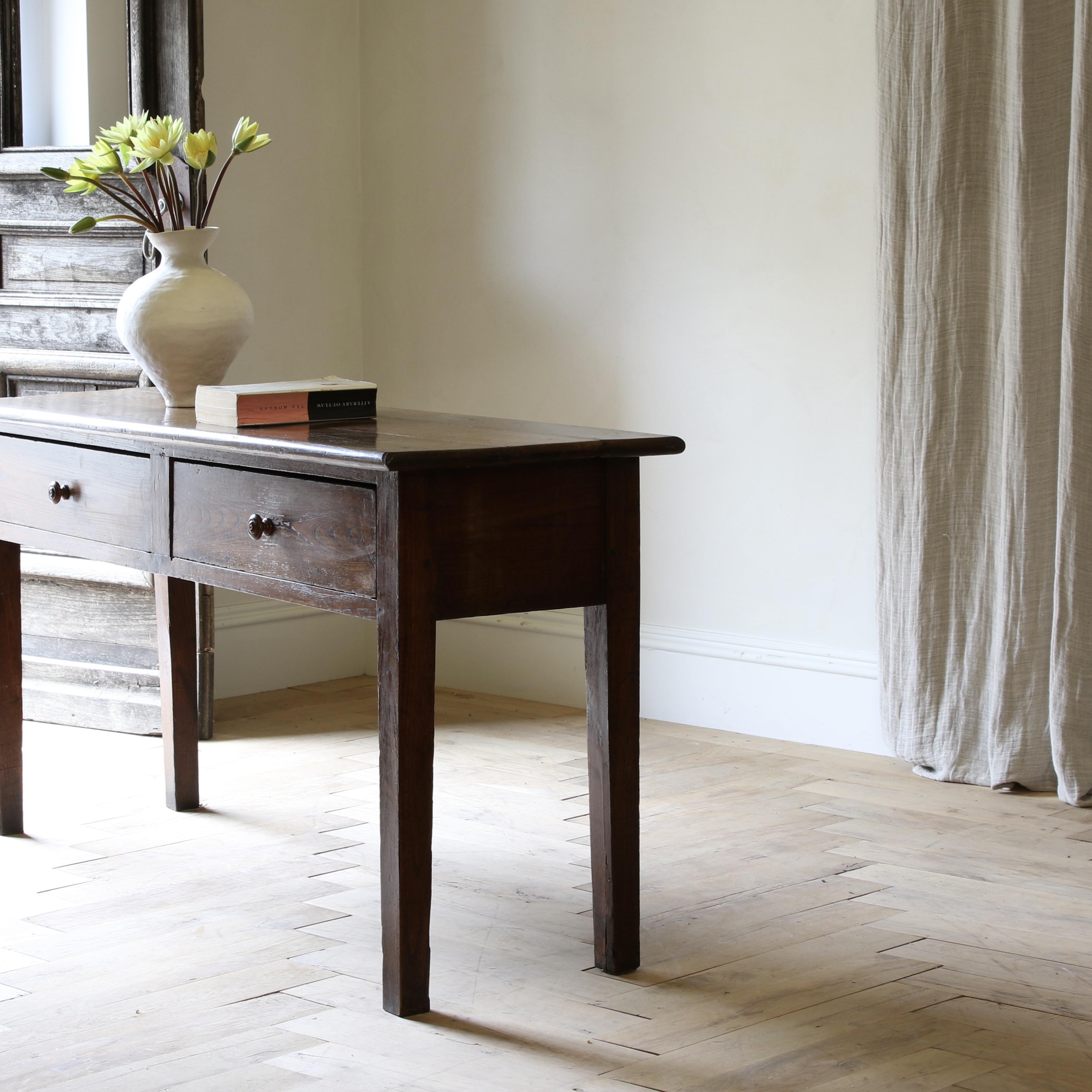 Two Drawer Side Table