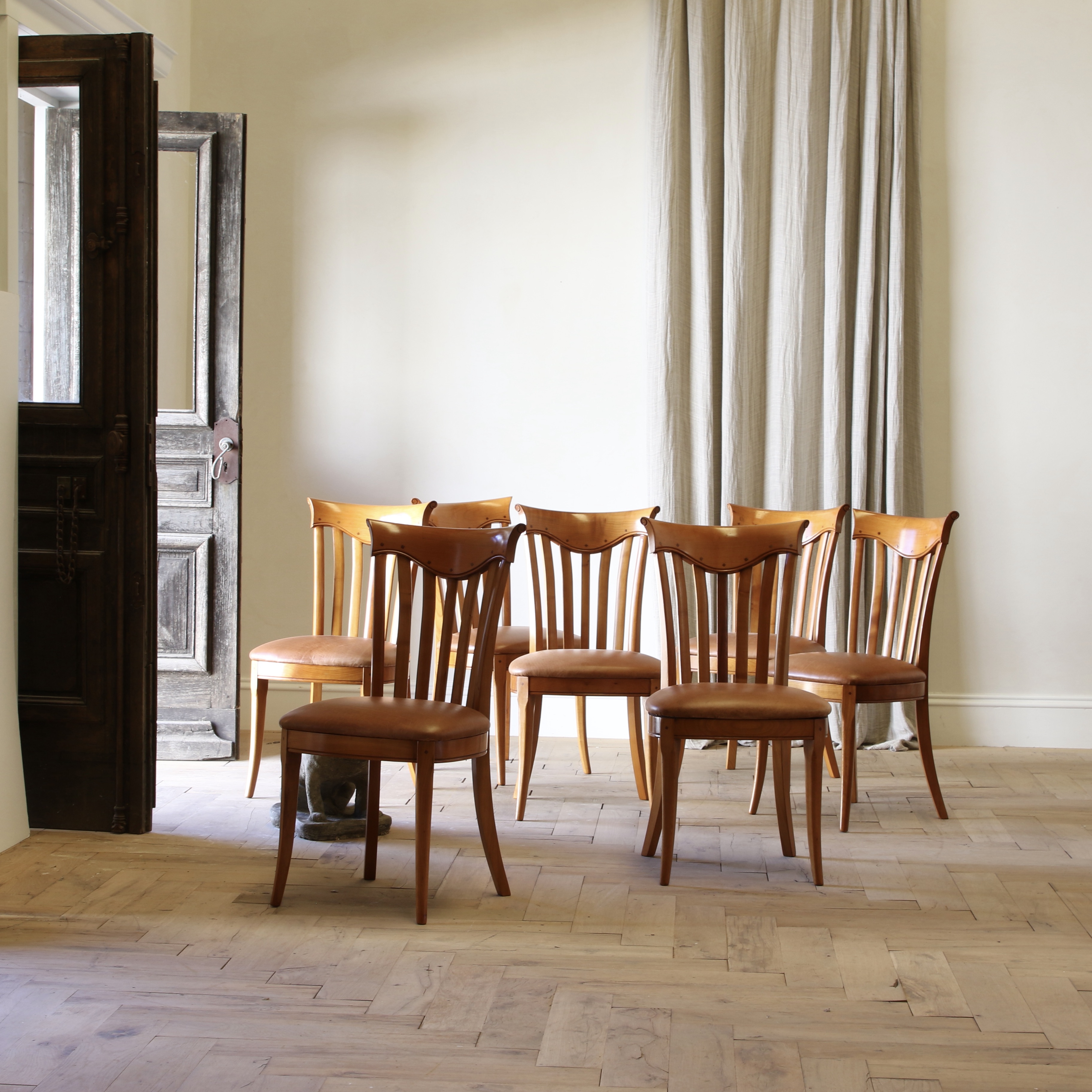 Cherrywood Dining Chairs// Set of 8