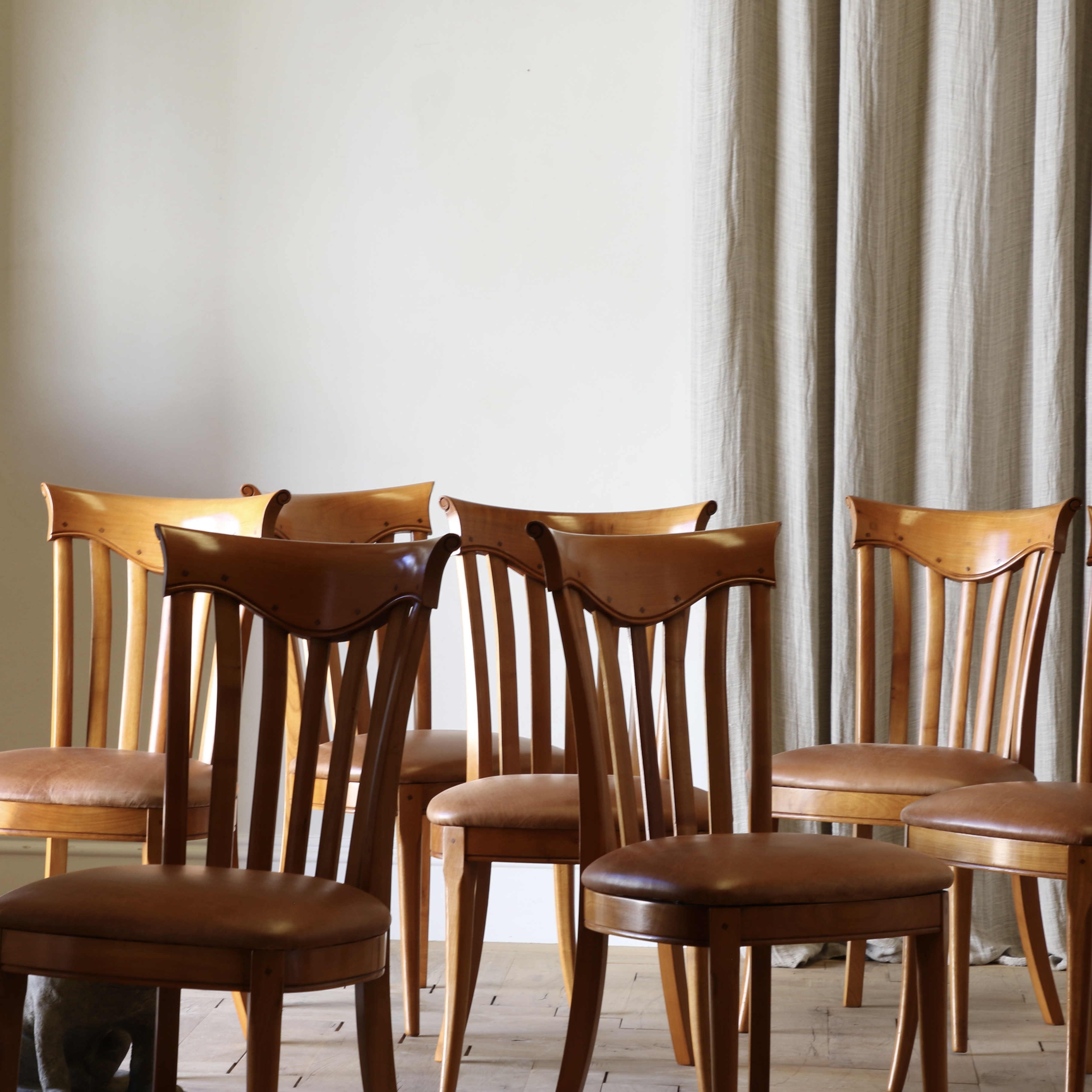 Cherrywood Dining Chairs// Set of 8