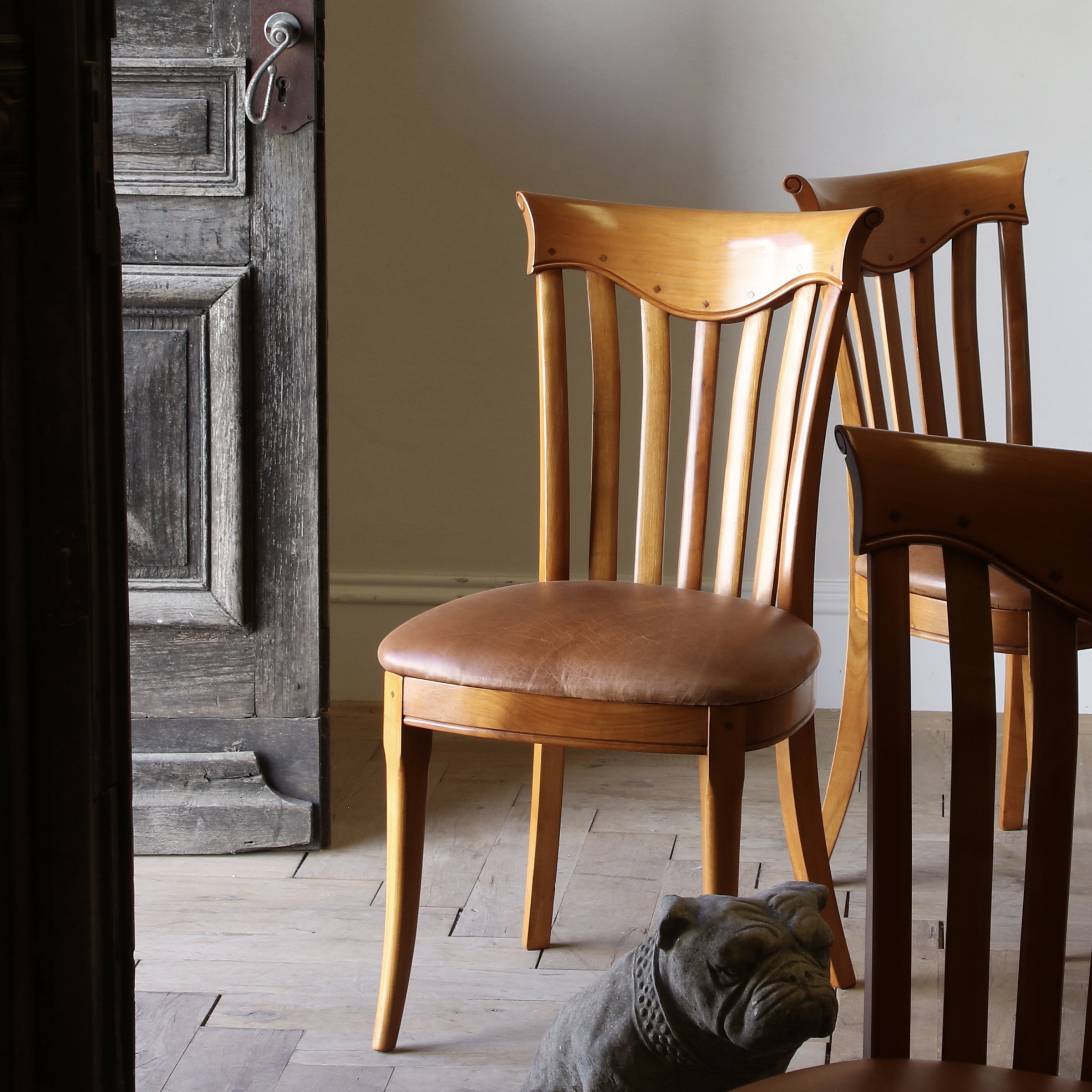 Cherrywood Dining Chairs// Set of 8