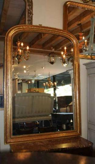 A large and impressive French Gilt Mirror