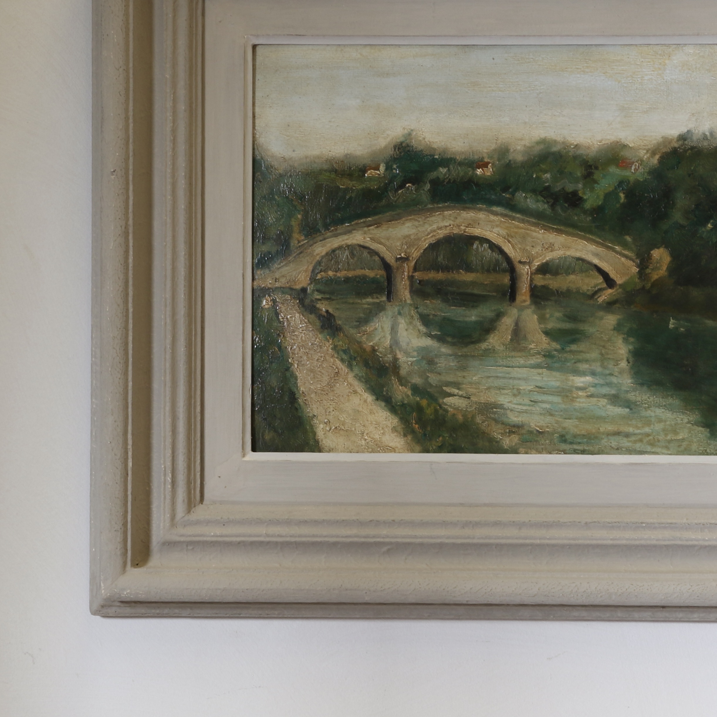 Impressionist Oil Painting of Bridge