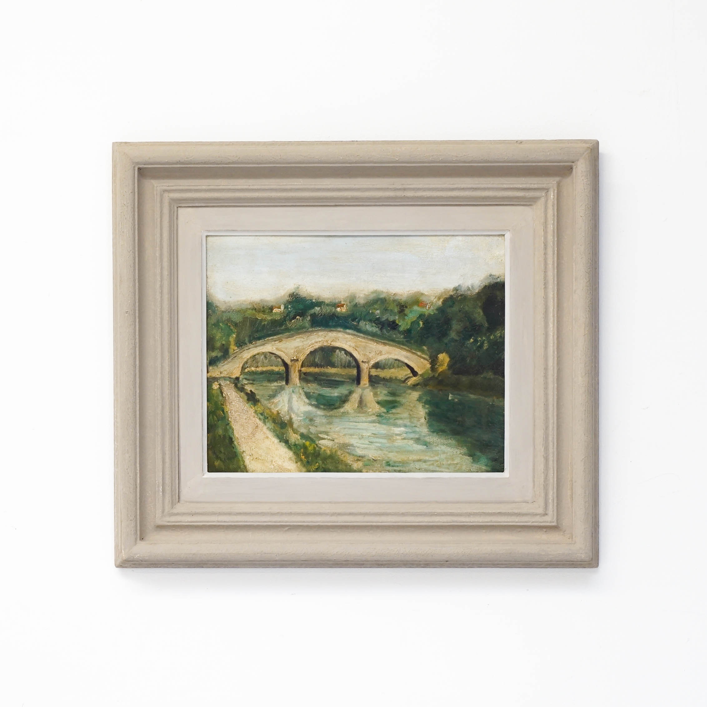 Impressionist Oil Painting of Bridge