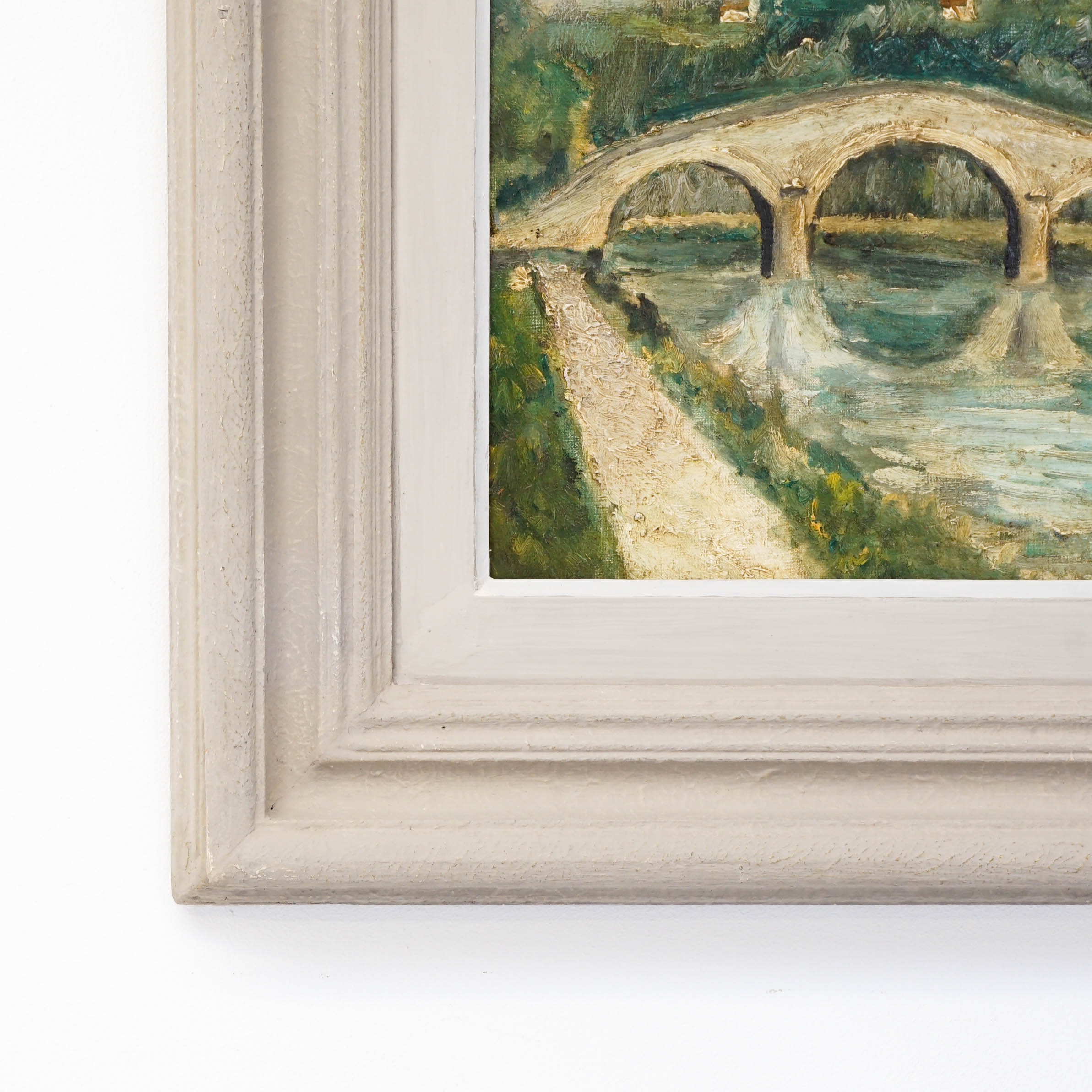 Impressionist Oil Painting of Bridge