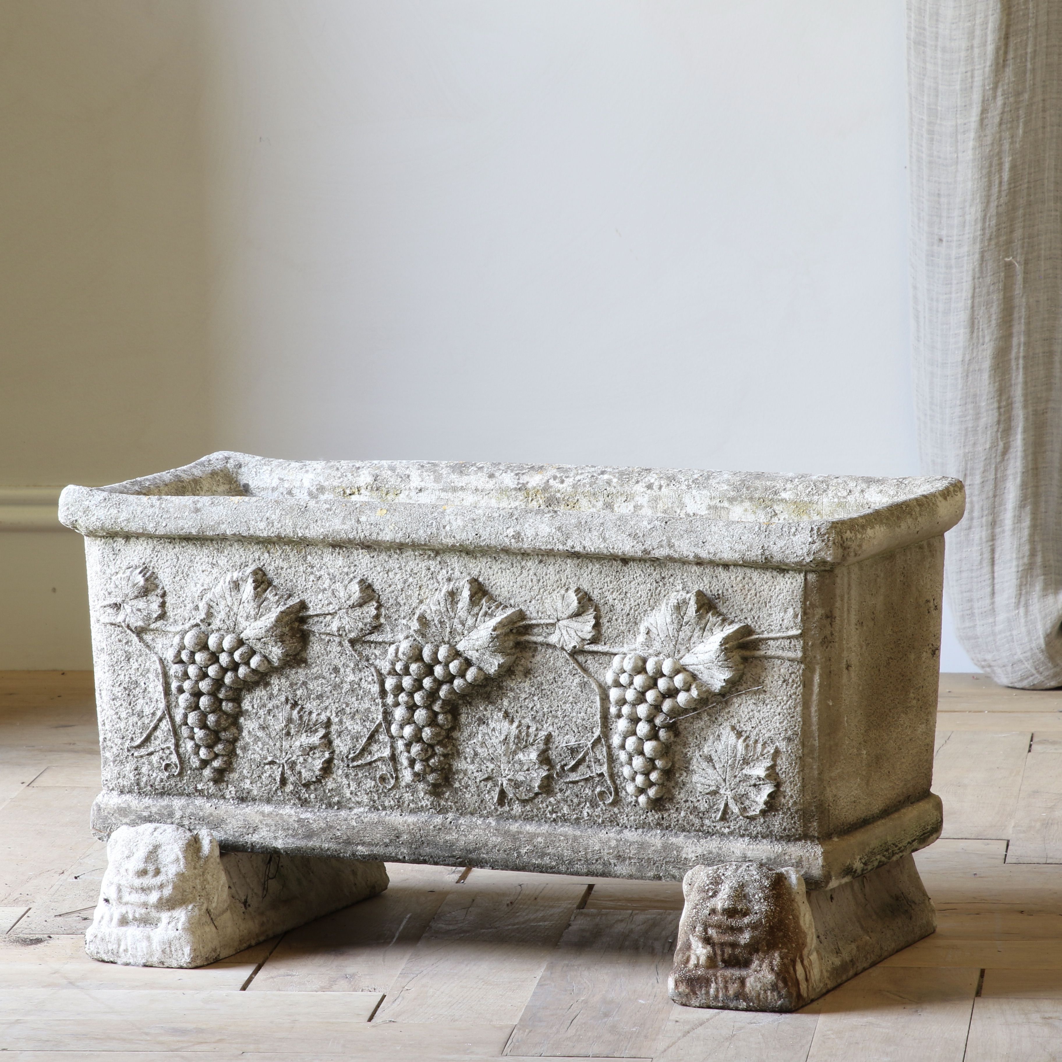 A French Reconstituted Marble Trough or Planter