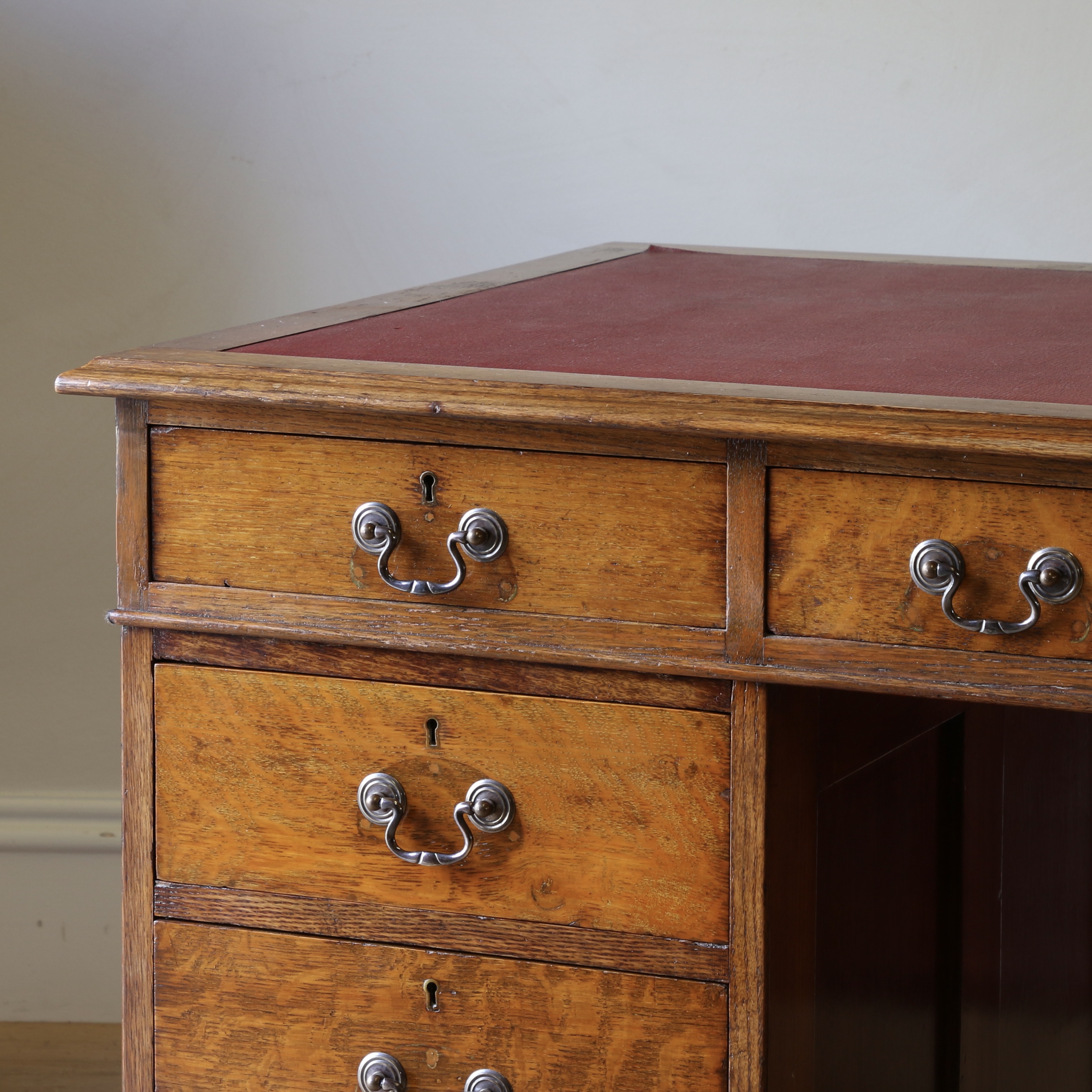 An English Pedestal Desk