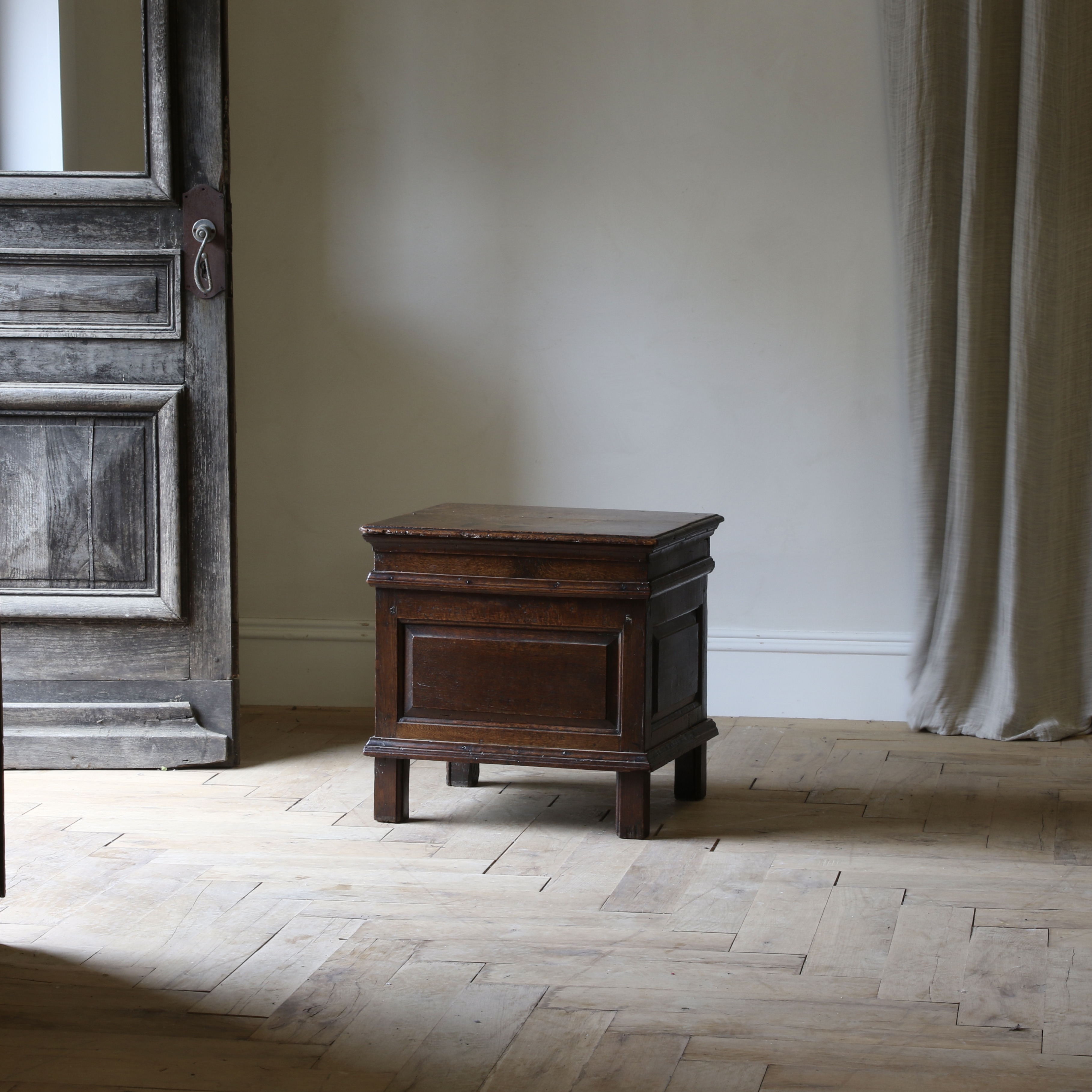 An English Oak Cromwellian Box