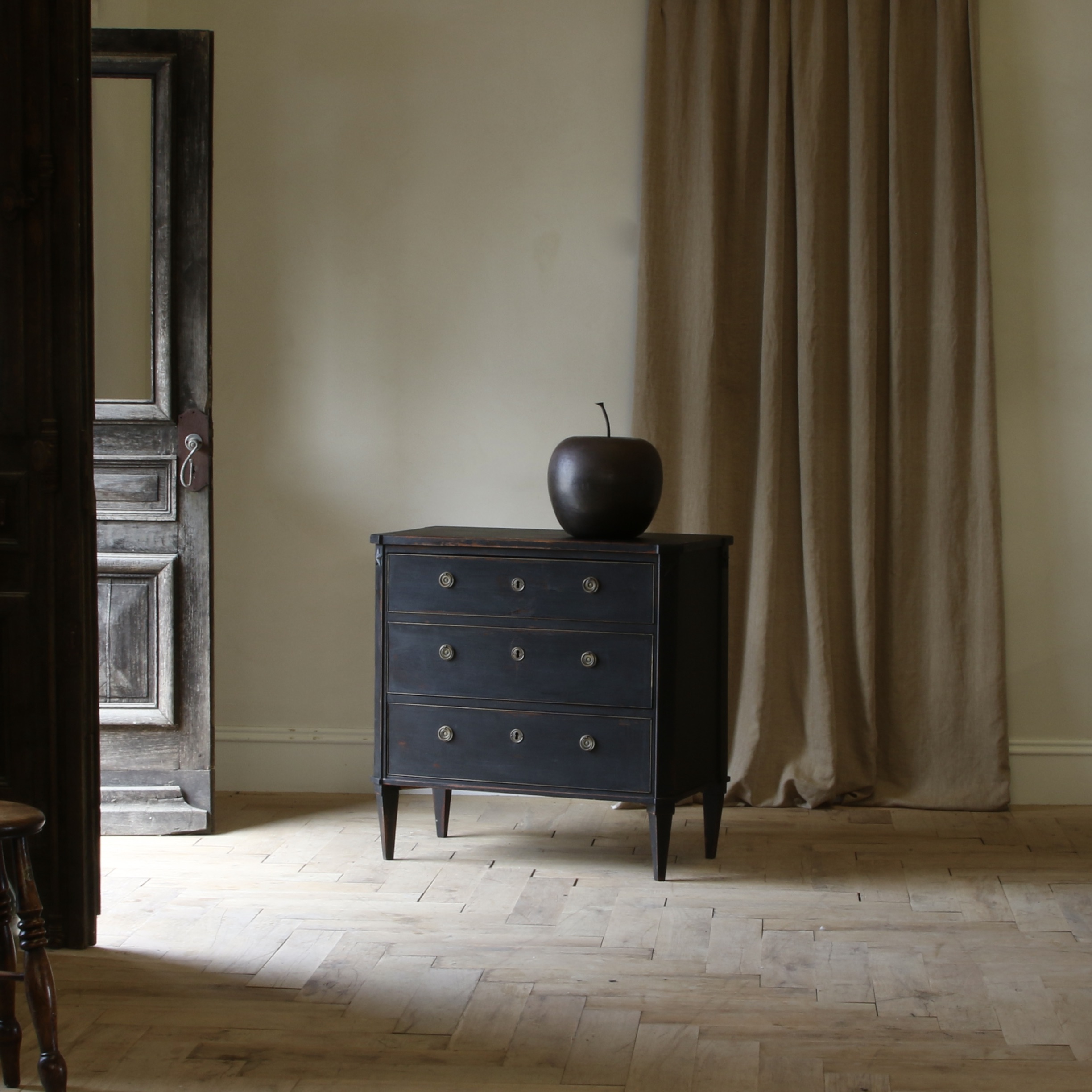 Ebonised Swedish Chest of Drawers