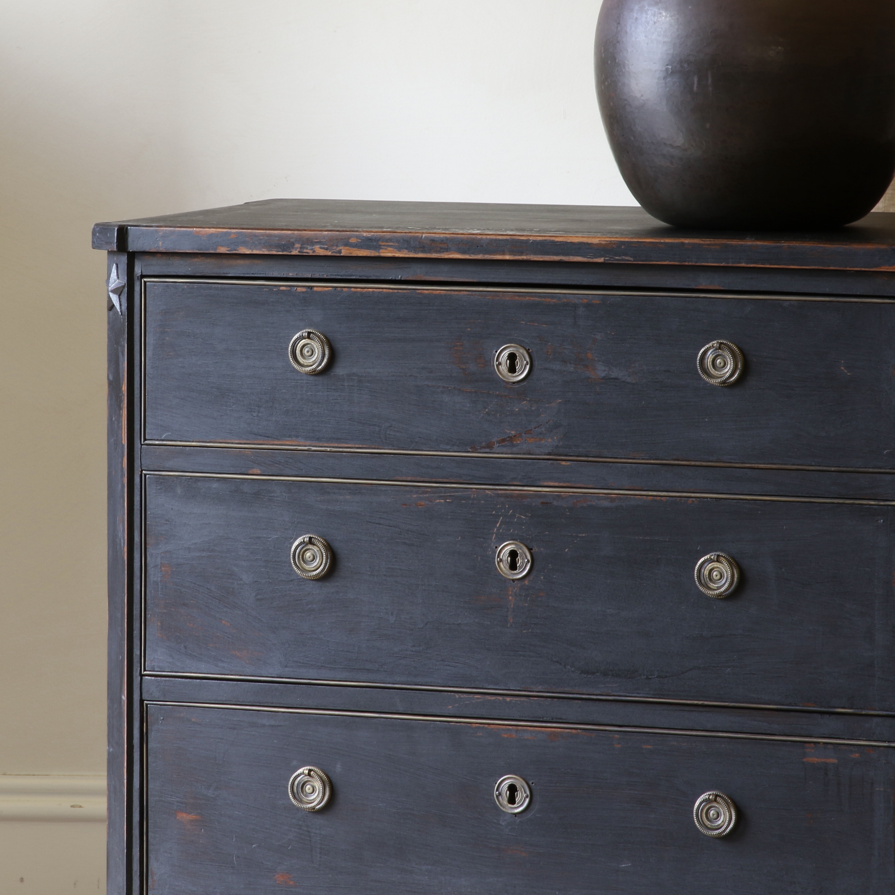 Ebonised Swedish Chest of Drawers