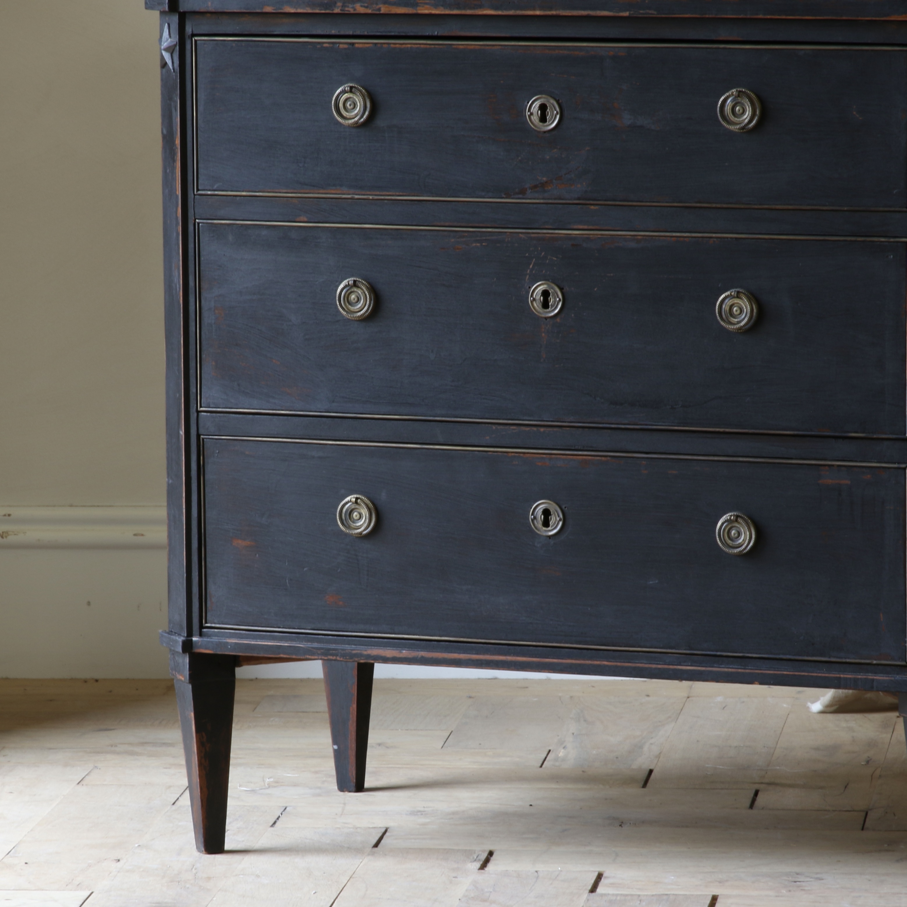 Ebonised Swedish Chest of Drawers