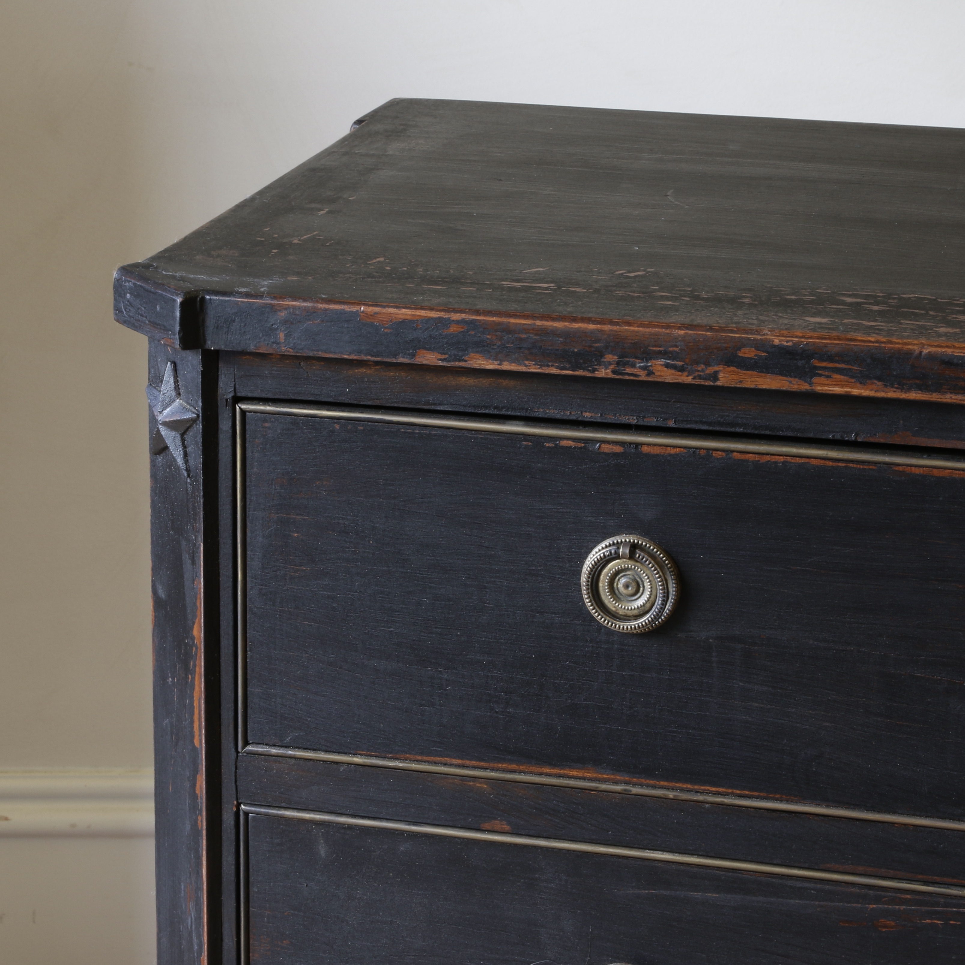 Ebonised Swedish Chest of Drawers