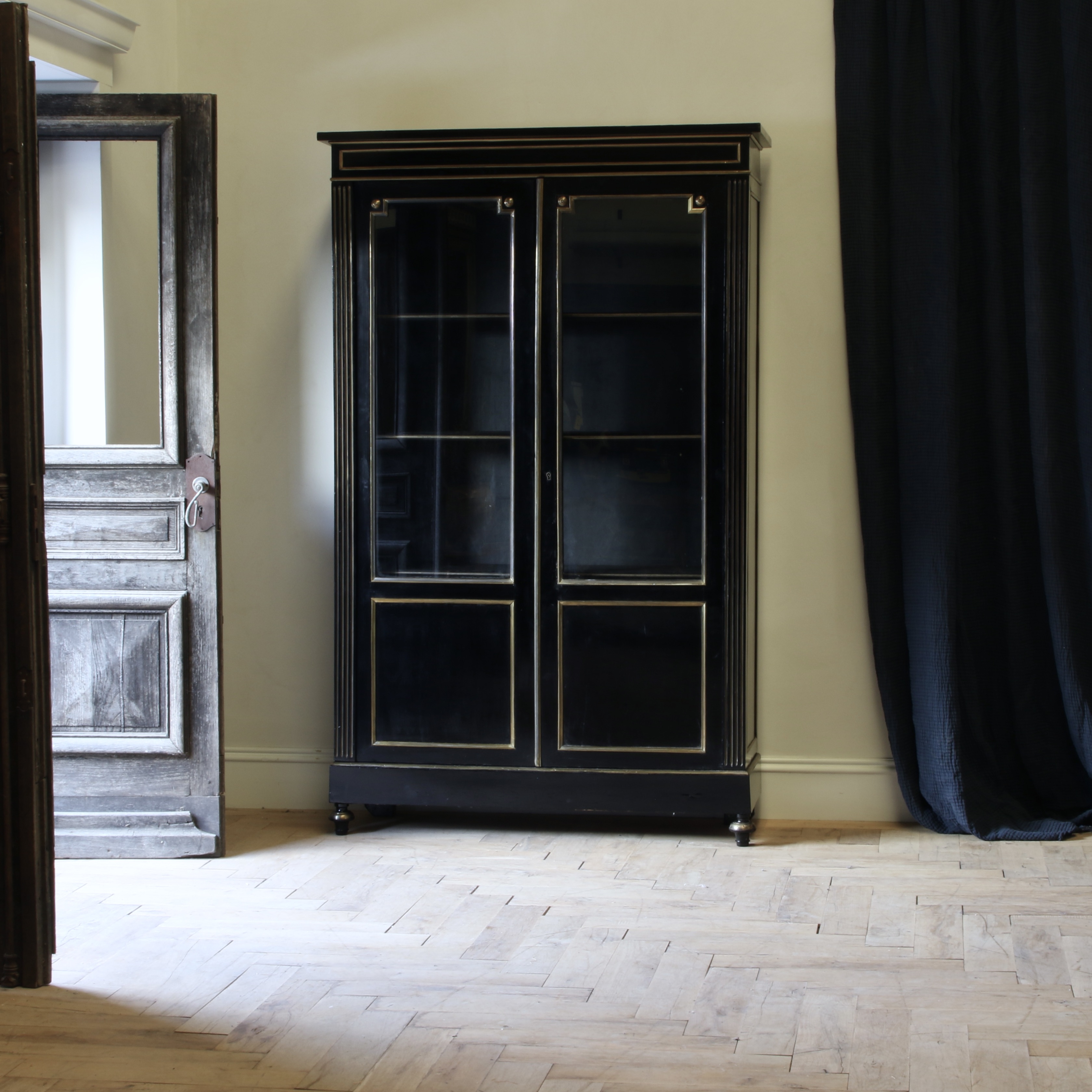 Ebonised Vitrine