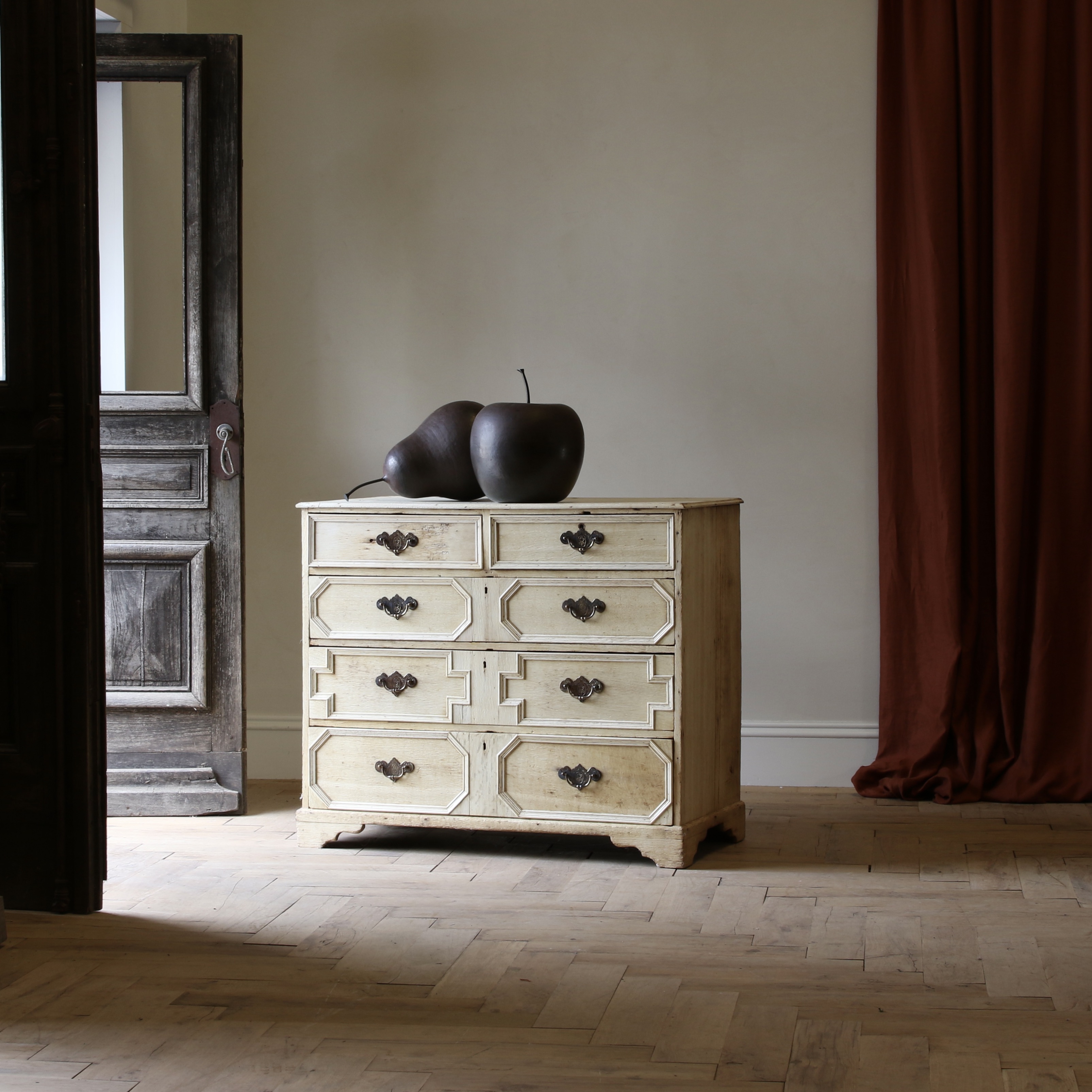 Bleached Jacobean Commode