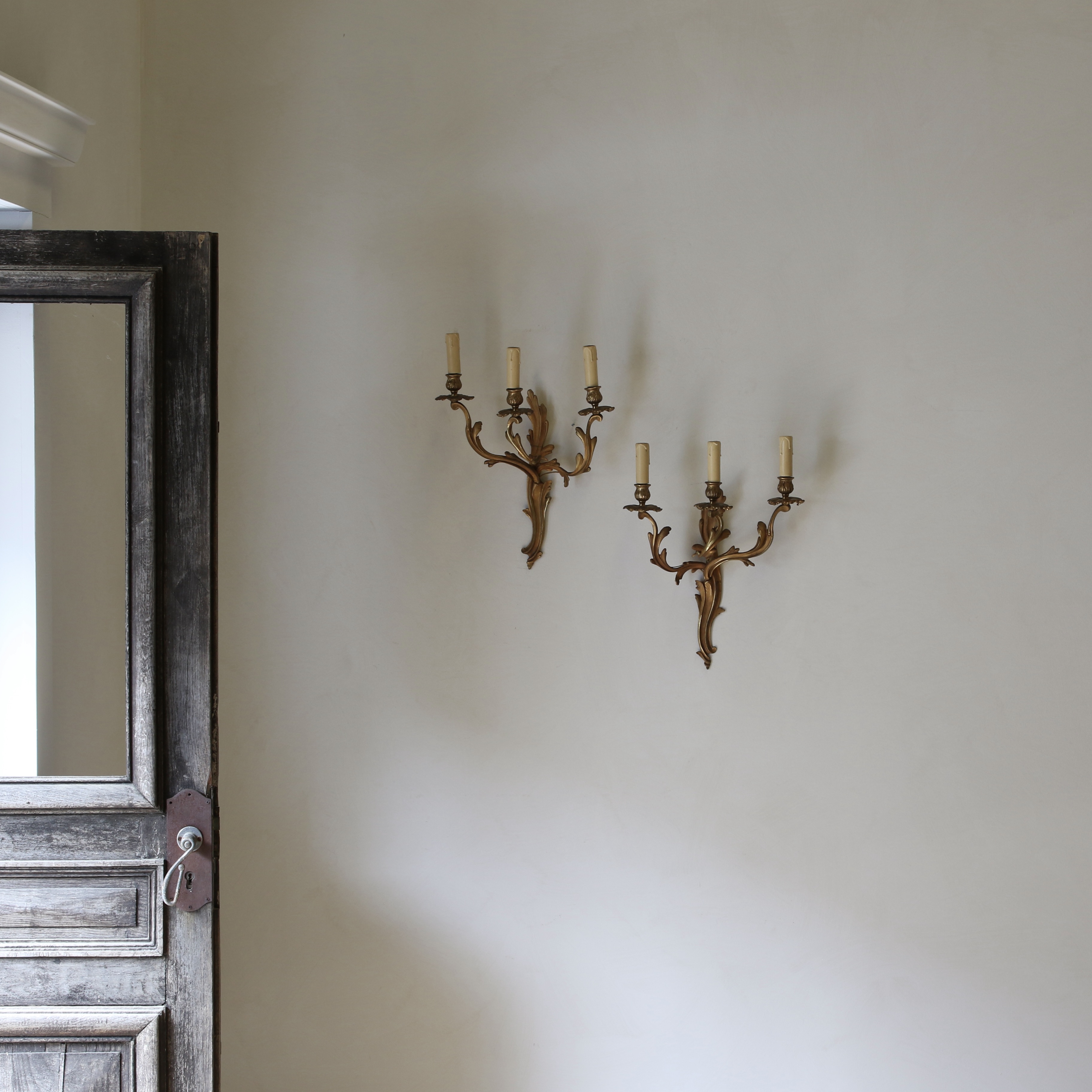 Pair of Acanthus Wall Sconces