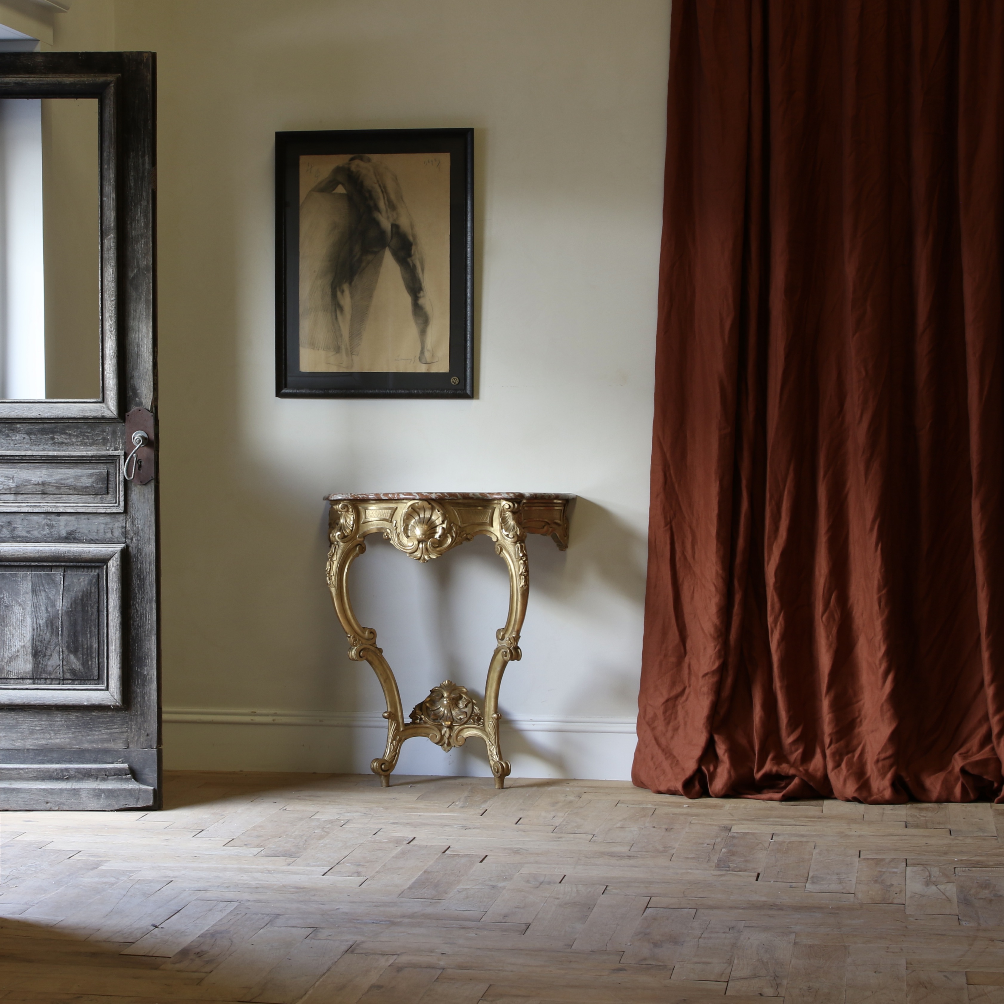 Rococo shop console table