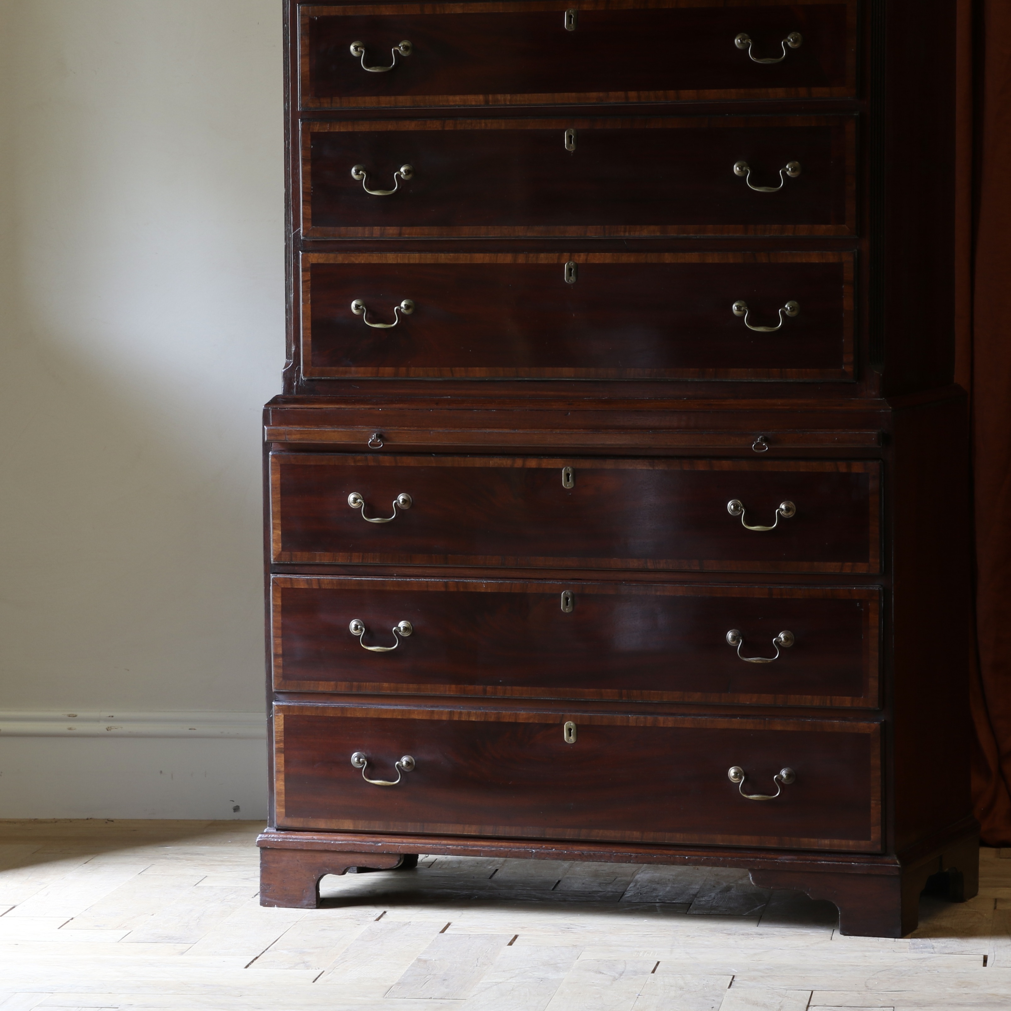 A Chippendale Chest-on-Chest