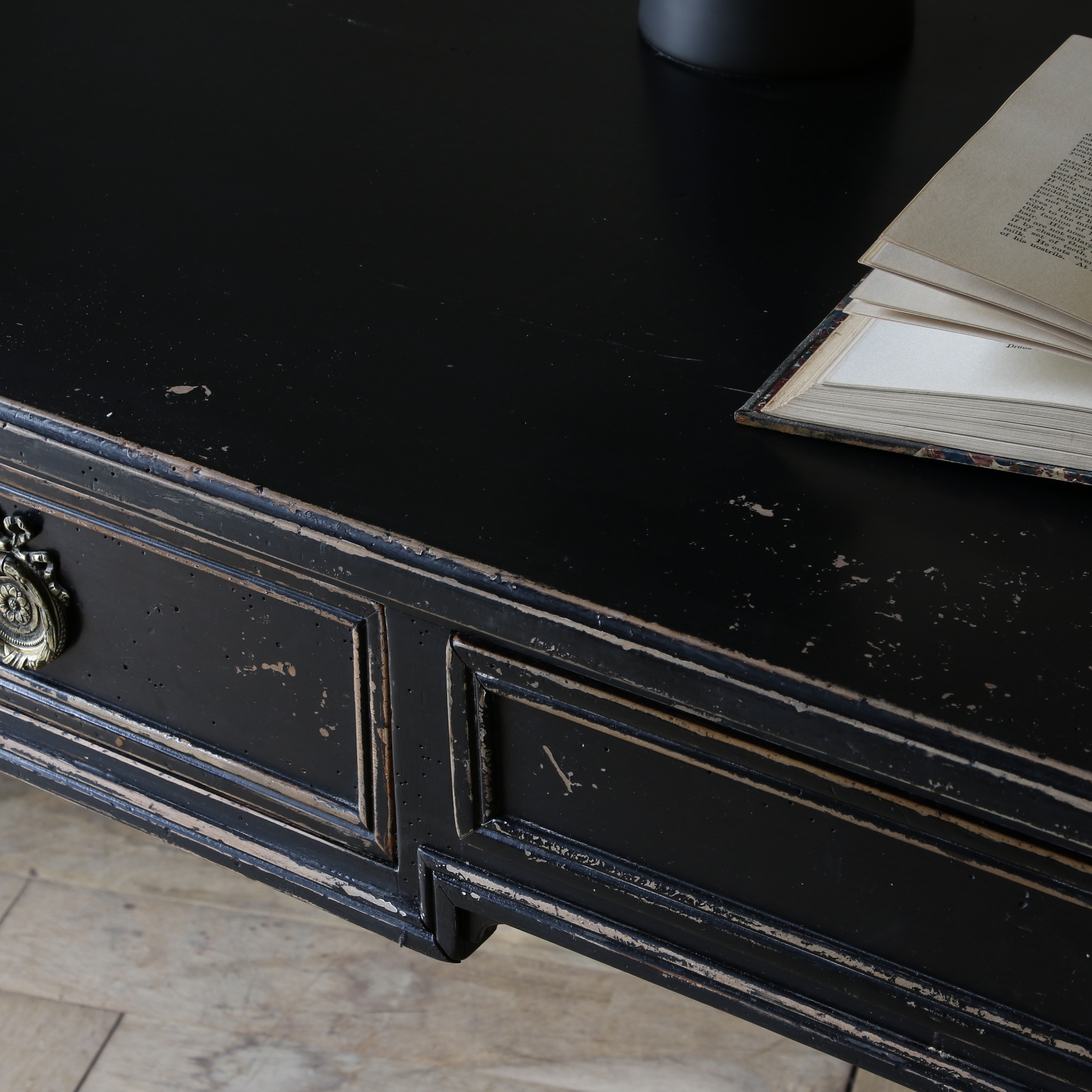 An Ebonised Bureau Plat