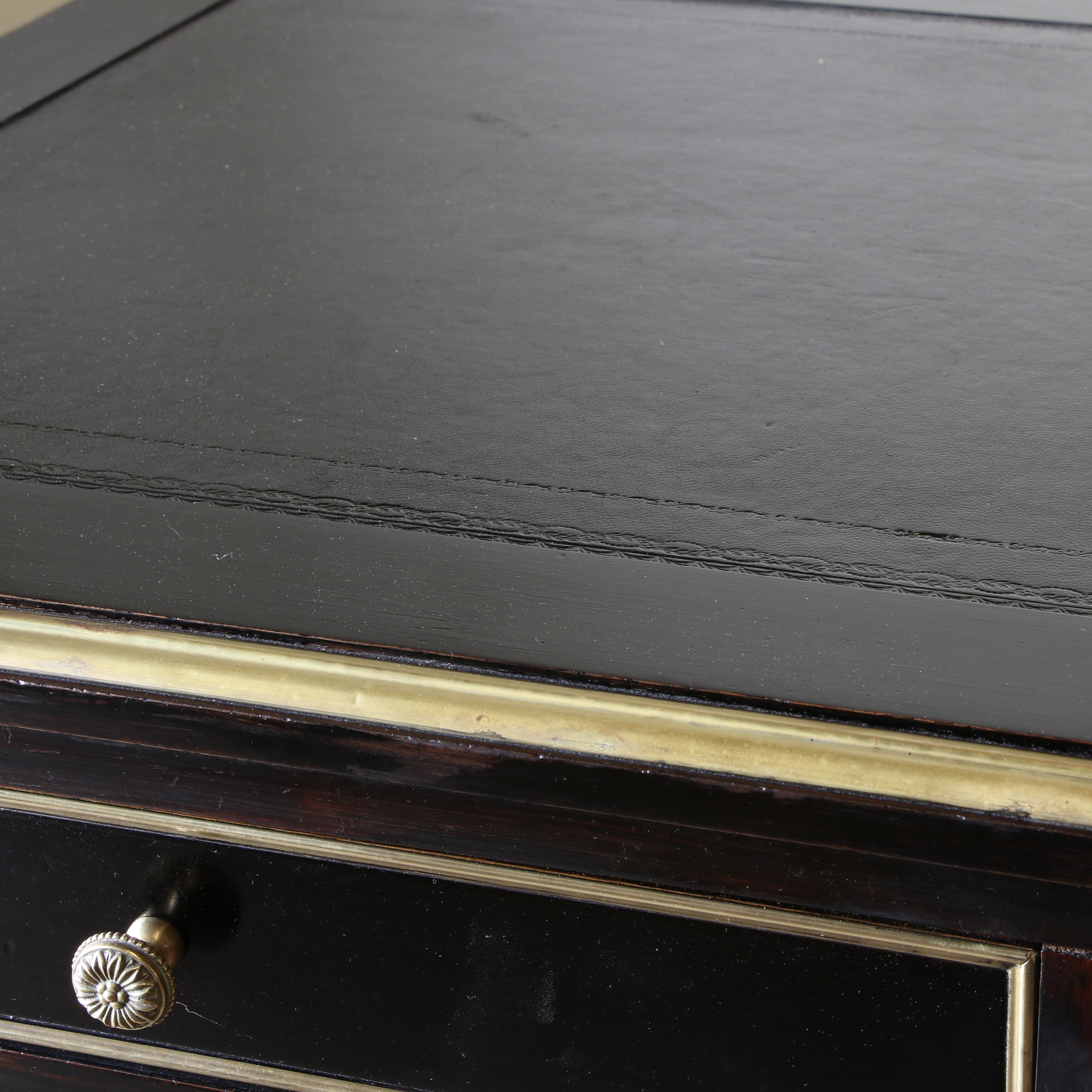 An Ebonised Bureau Plat