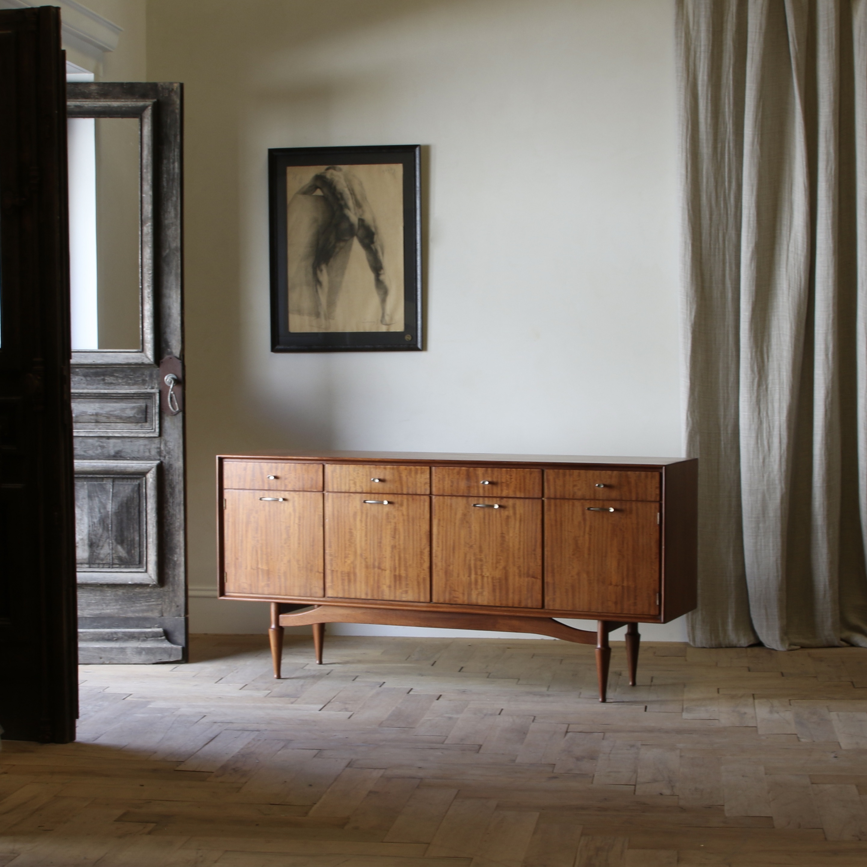 Mid-Century Four Door Sideboard