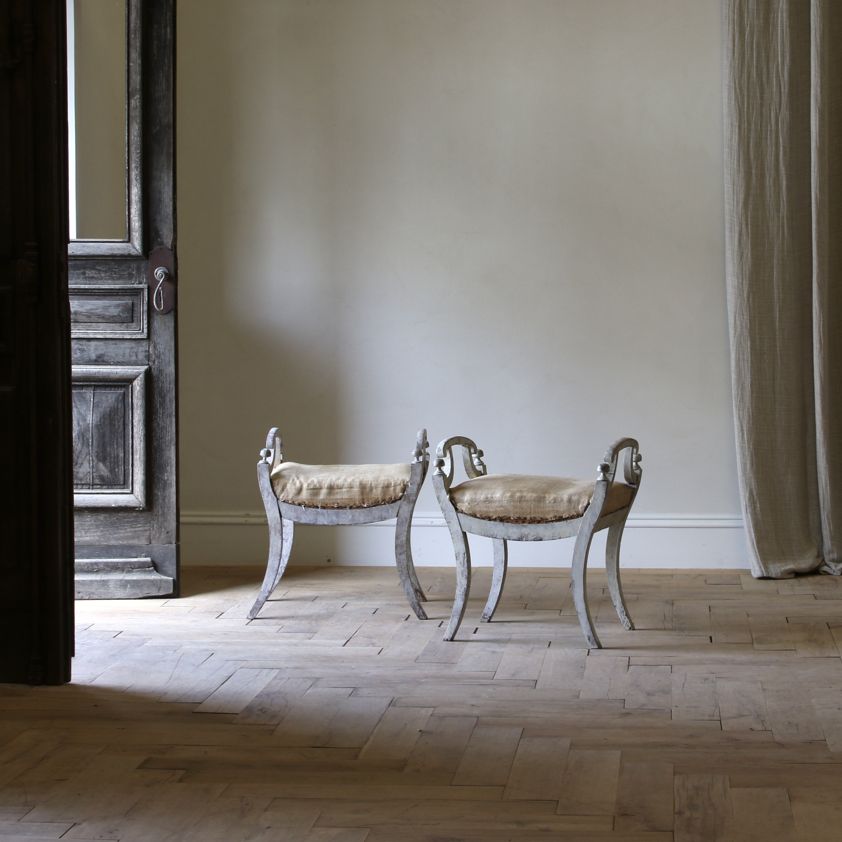 Pair of Swedish Footstools