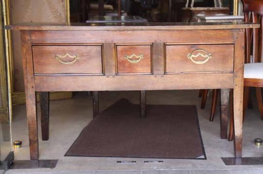 Cherry Three Drawer Side Table