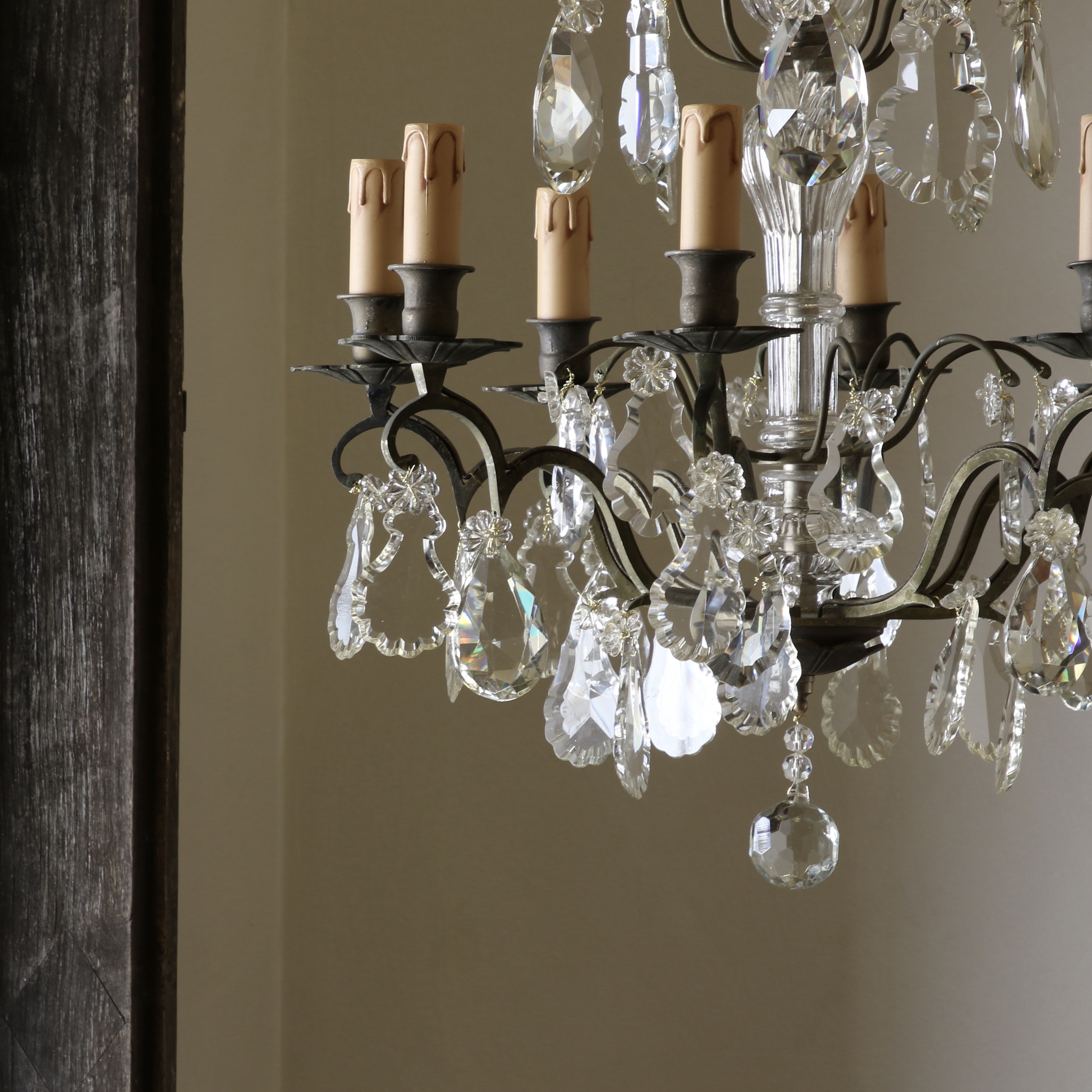 French Eight Light Chandelier