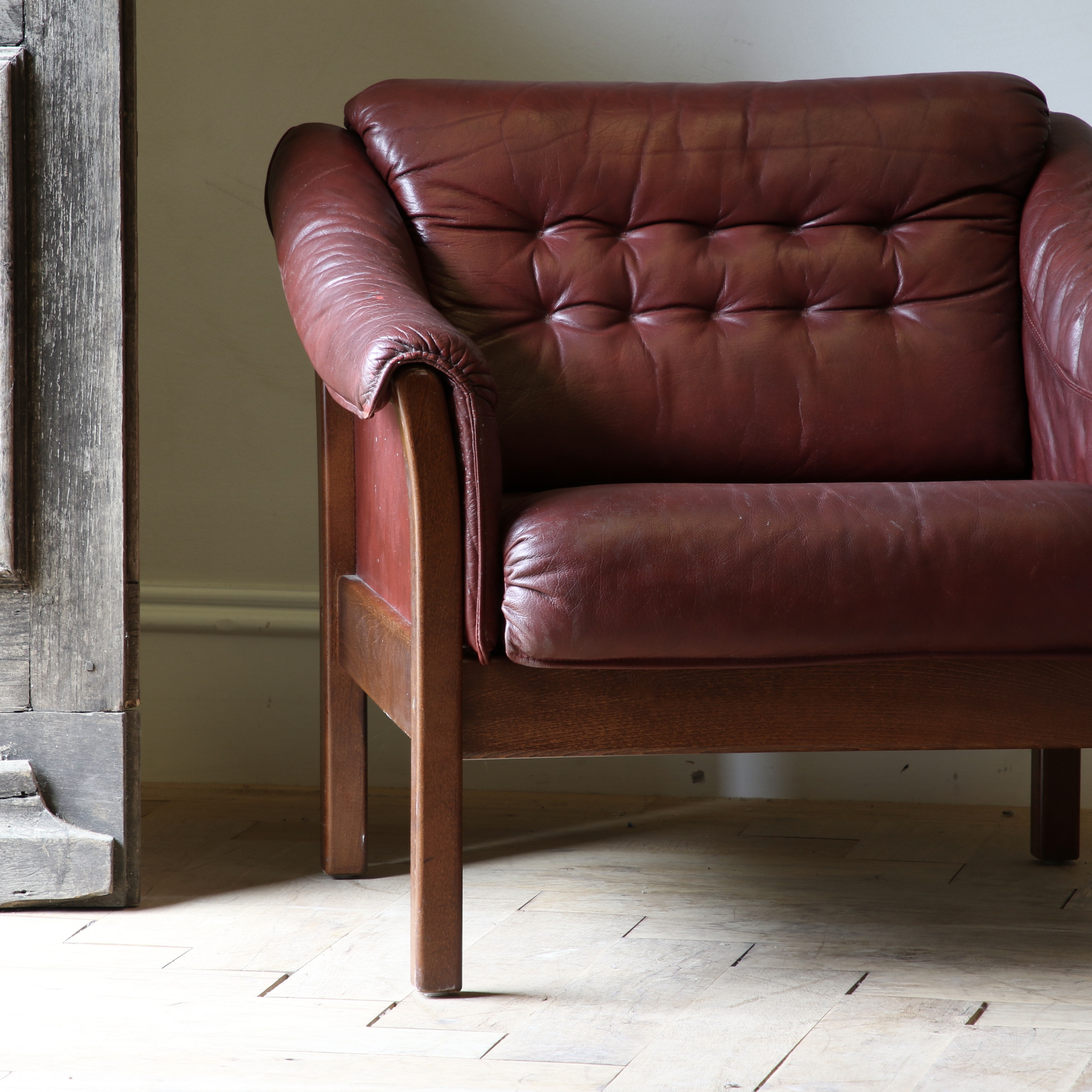 Pair of Leather Armchairs