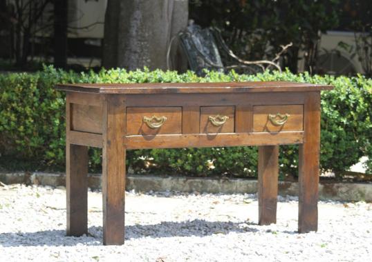 18th Century Three Drawer Sidetable