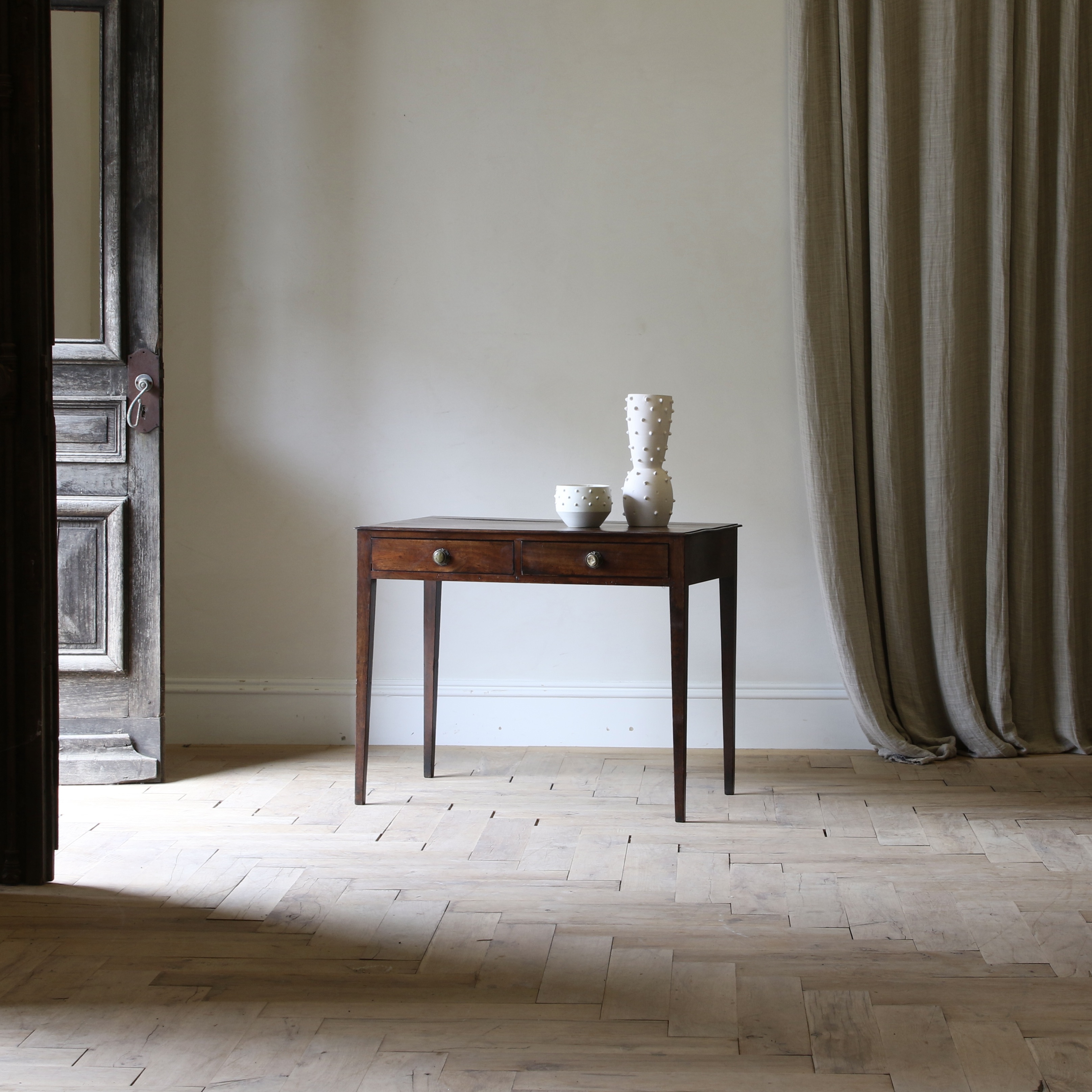 Two Drawer Side Table