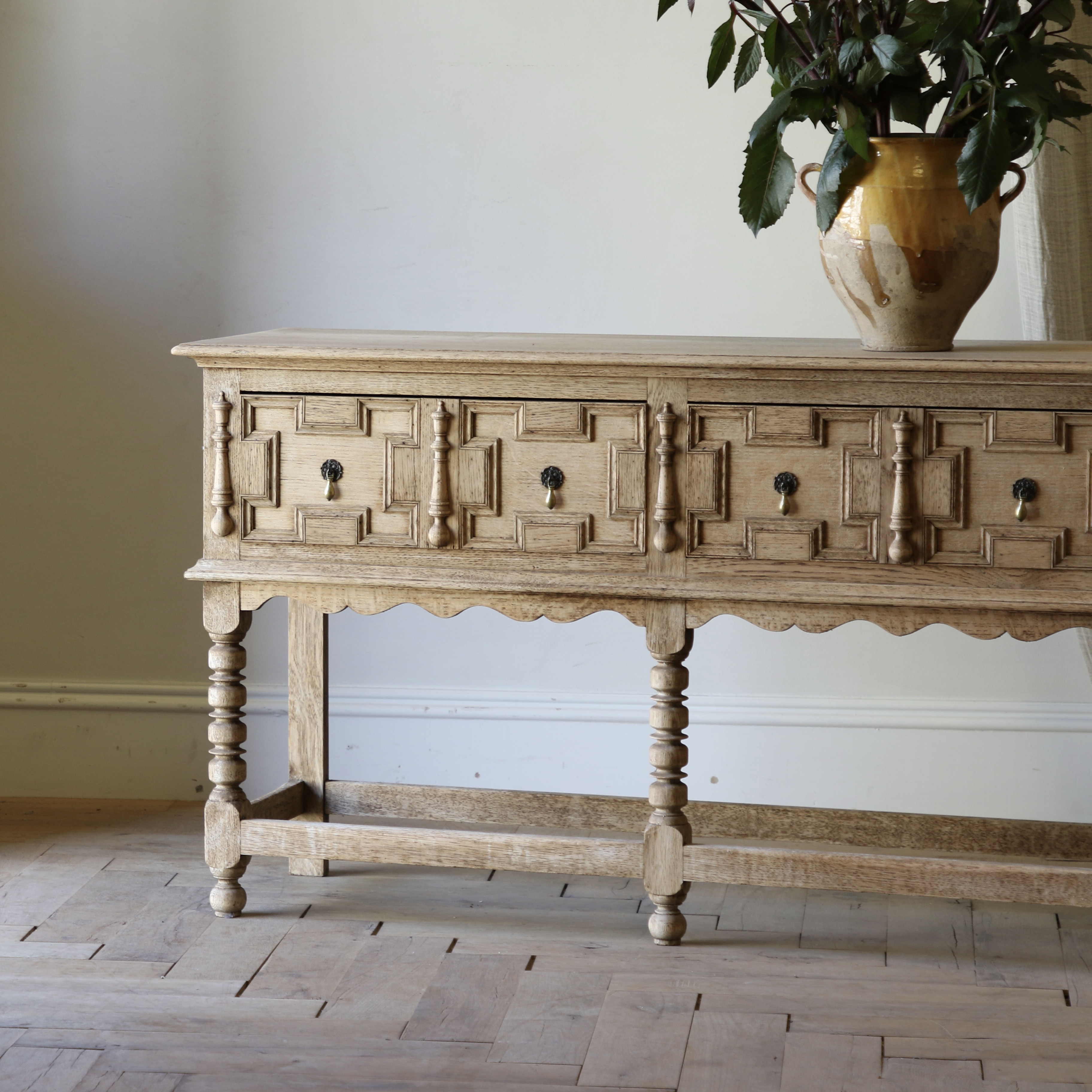 Bleached Jacobean Side Table