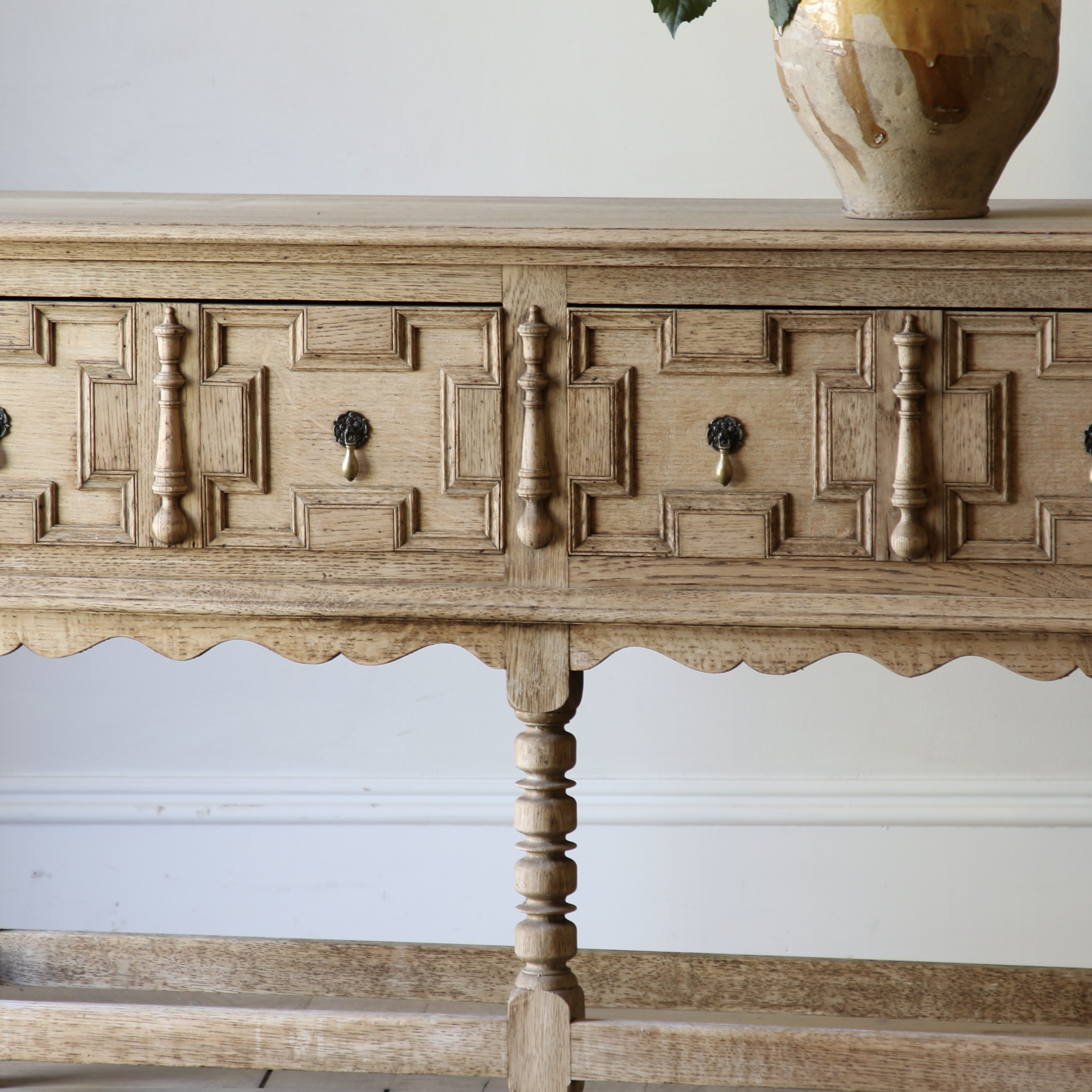 Bleached Jacobean Side Table