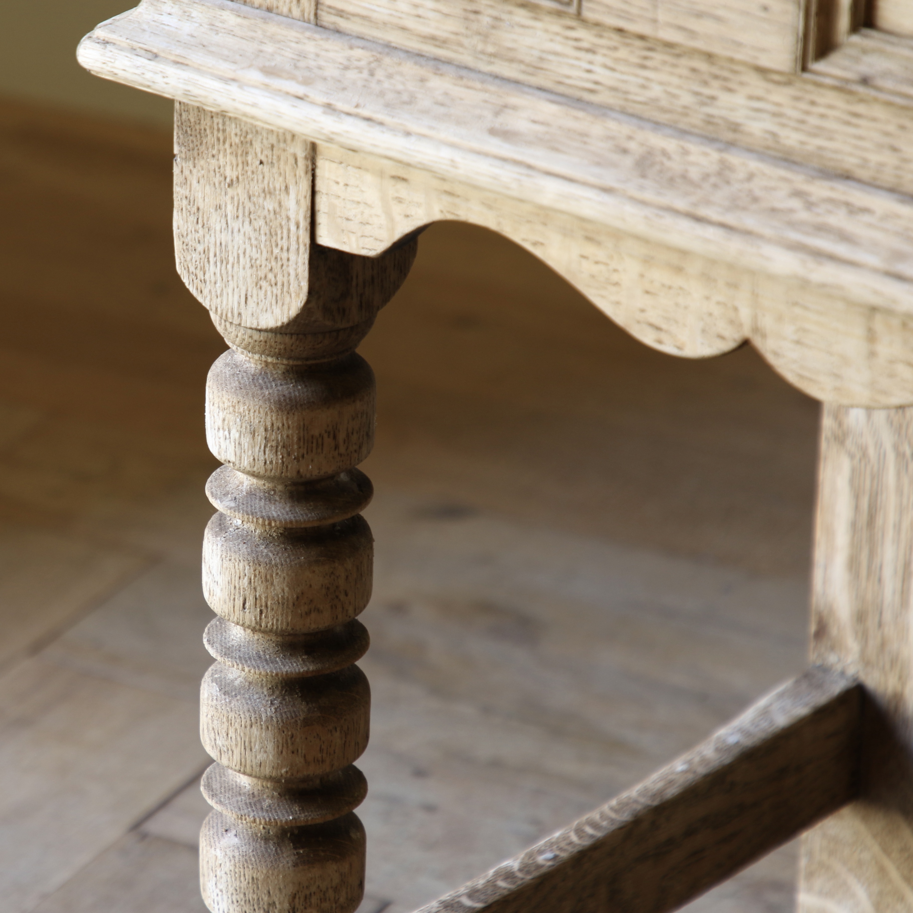 Bleached Jacobean Side Table