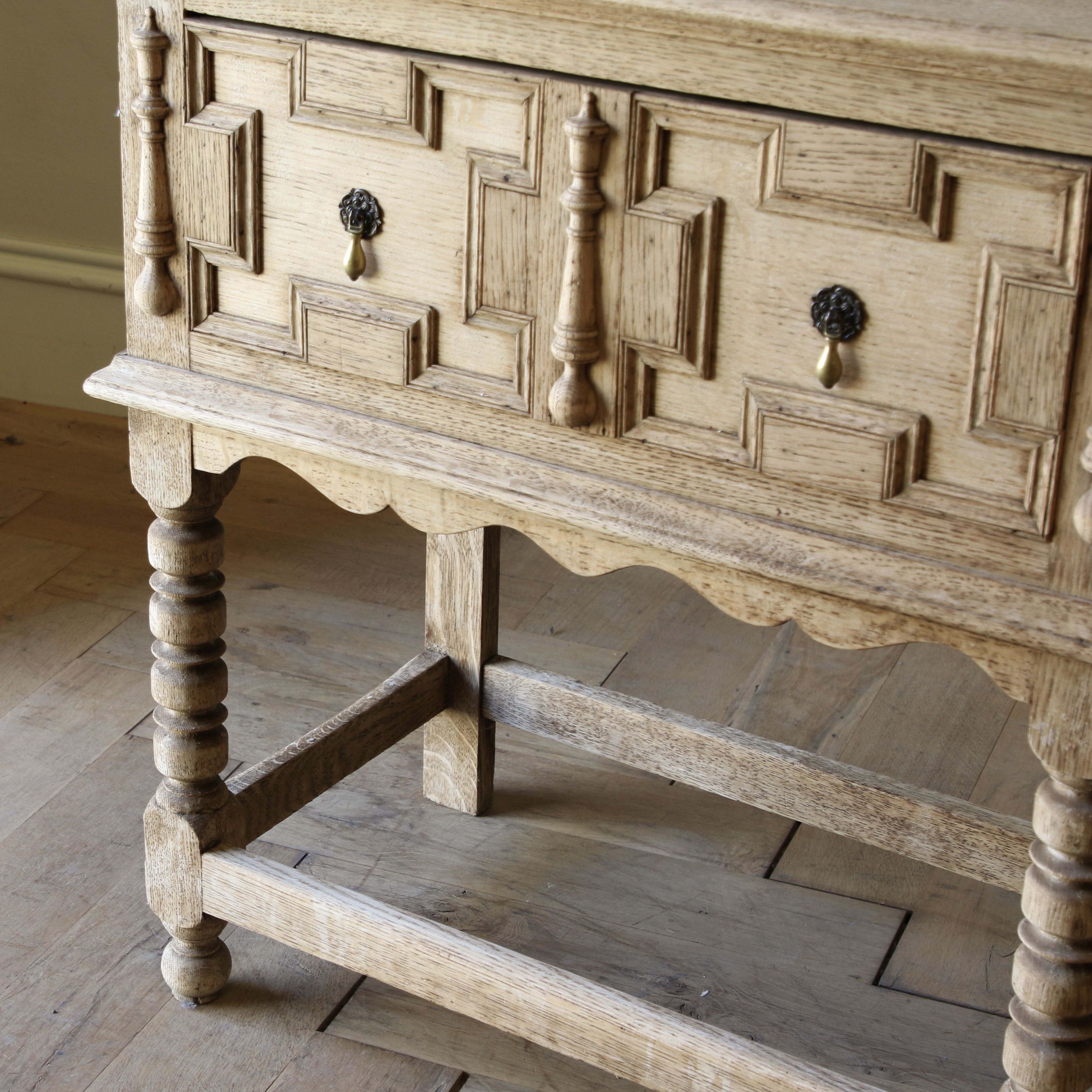 Bleached Jacobean Side Table