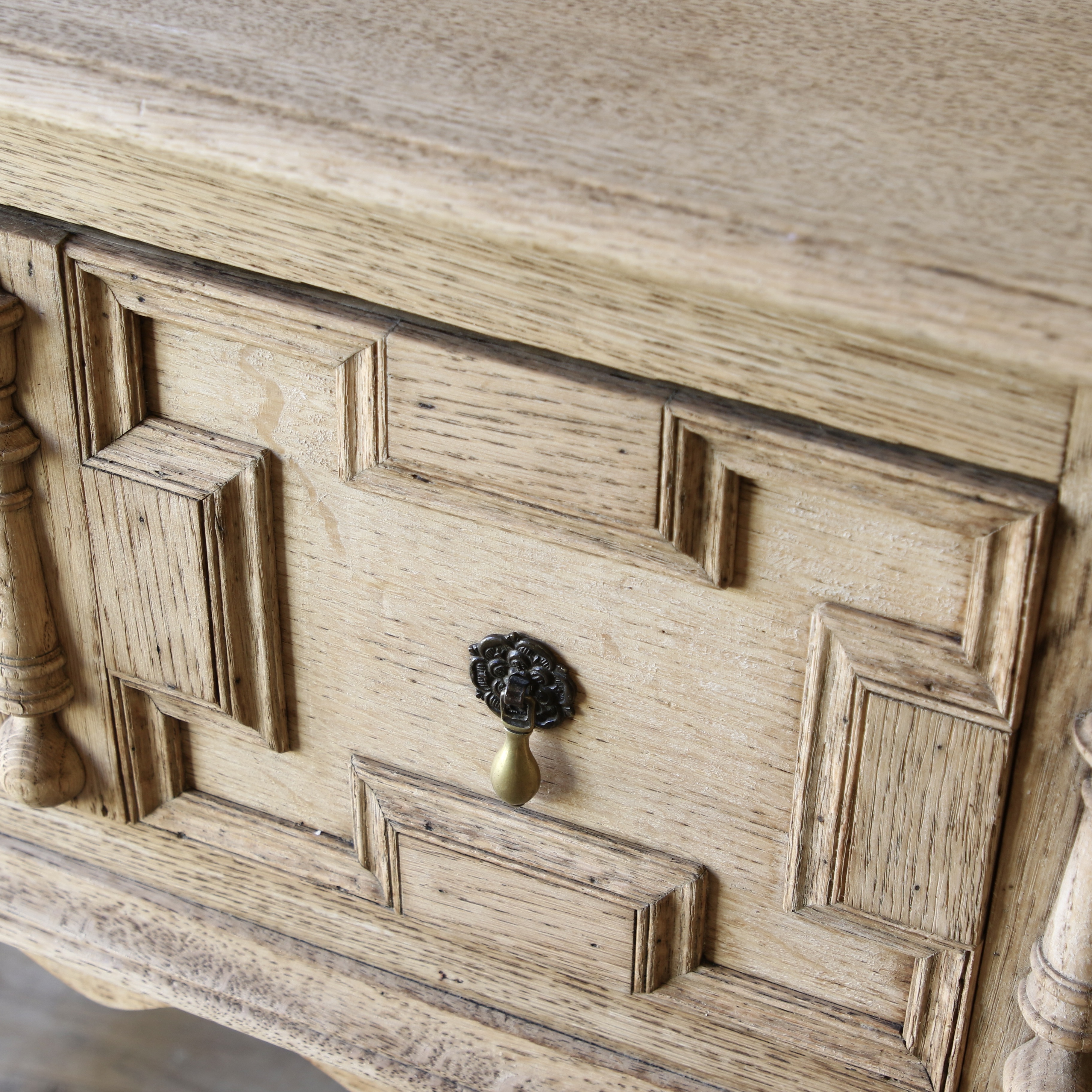 Bleached Jacobean Side Table