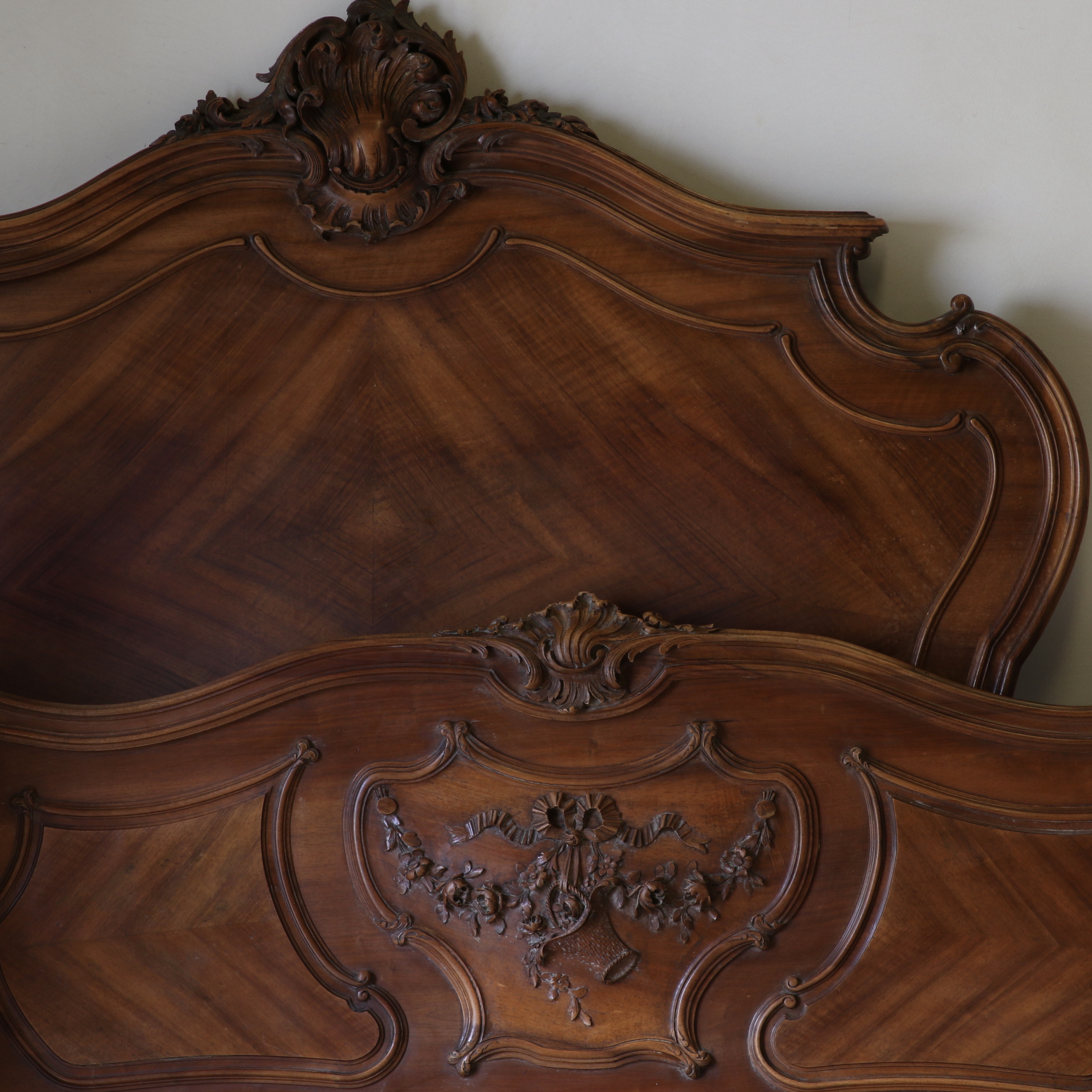 Louis XV Walnut Bed