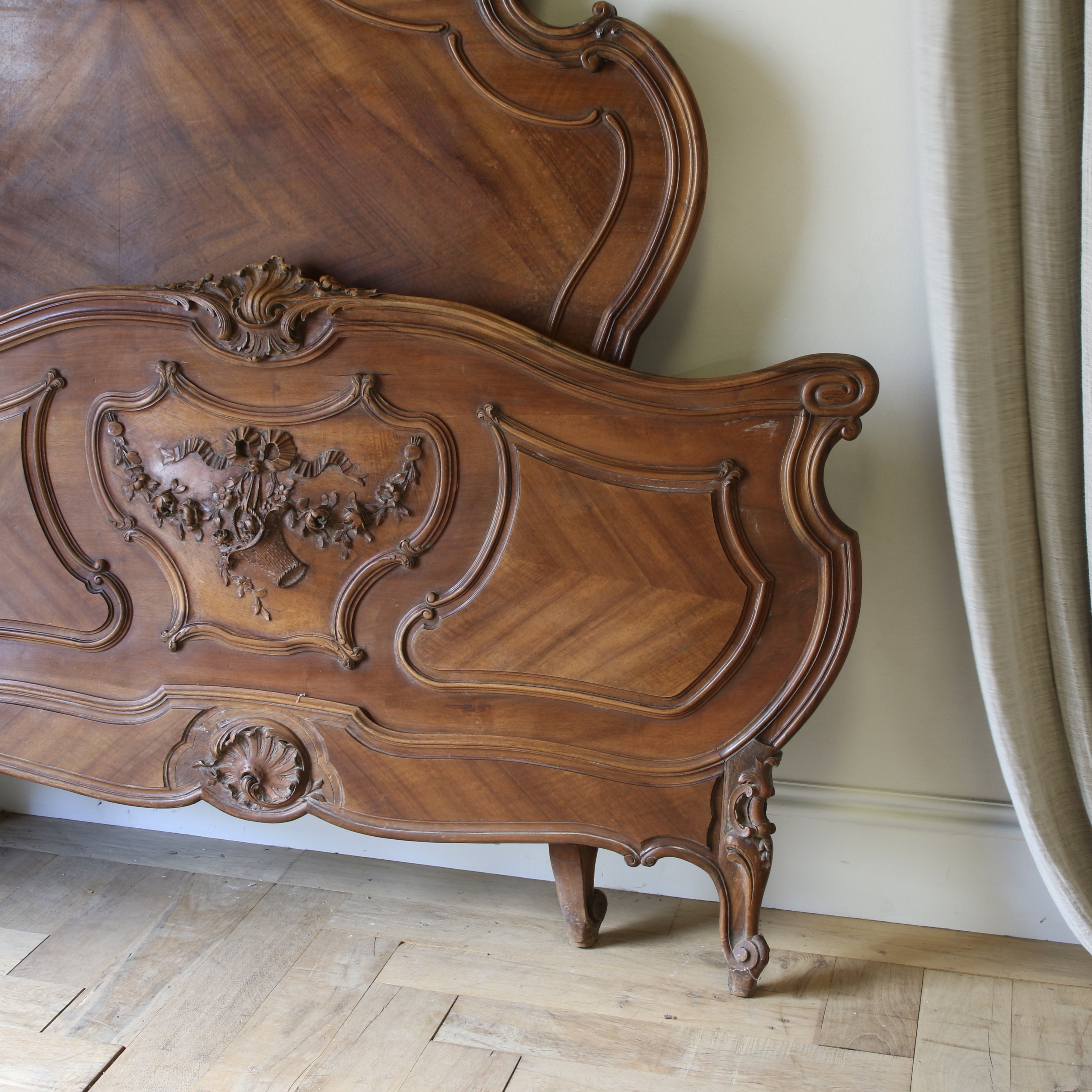 Louis XV Walnut Bed