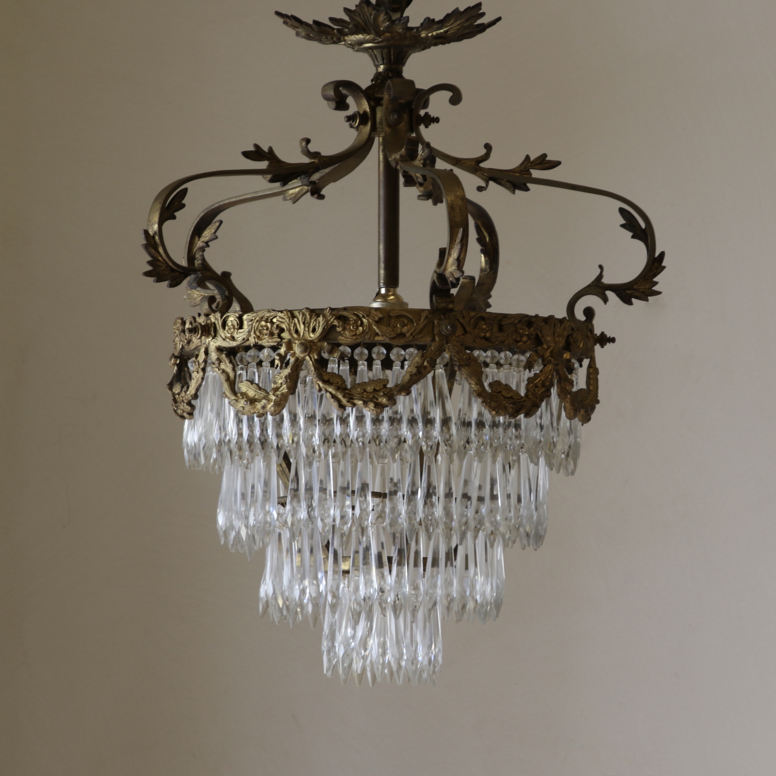 French Basket Chandelier