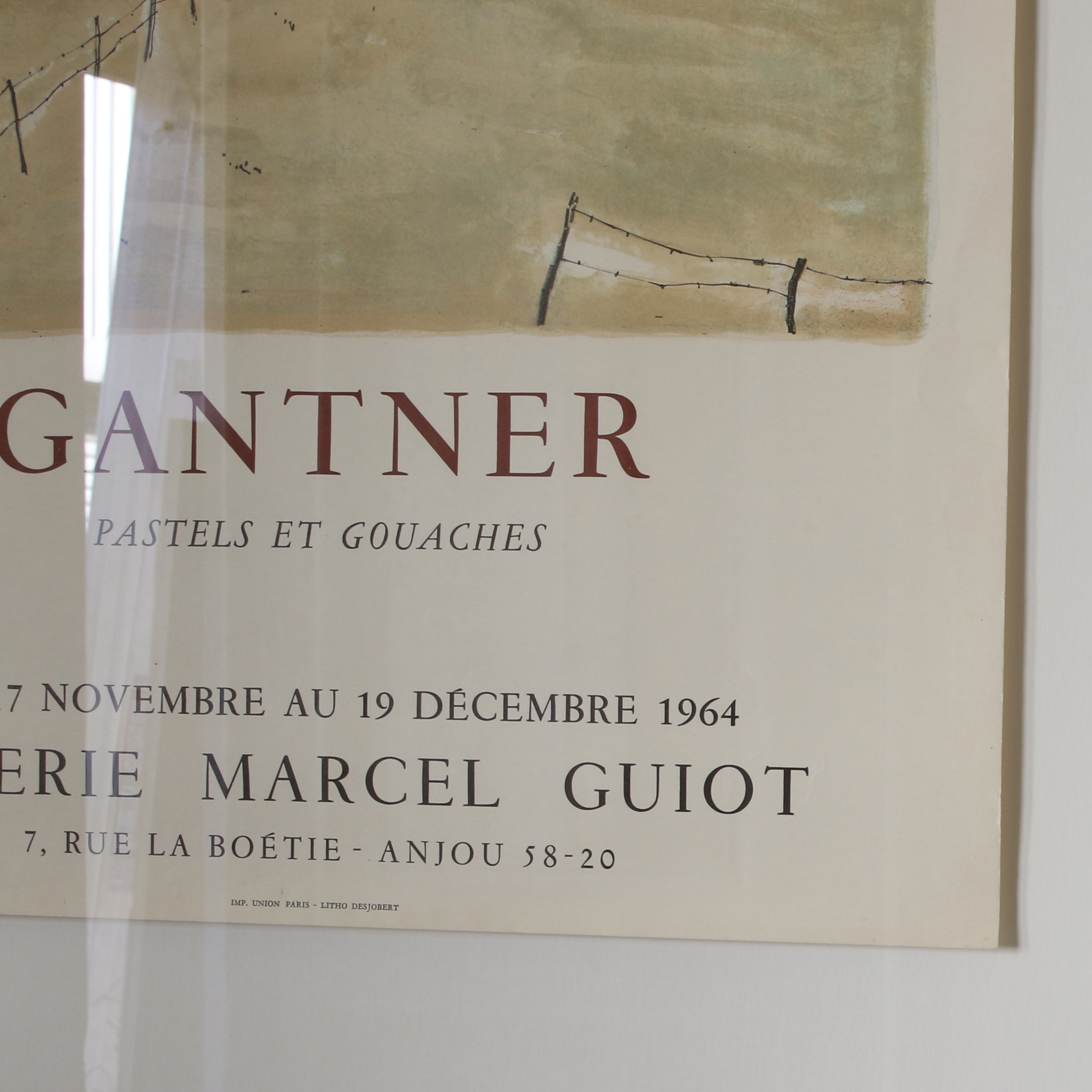 French Poster for Gantner Exhibition